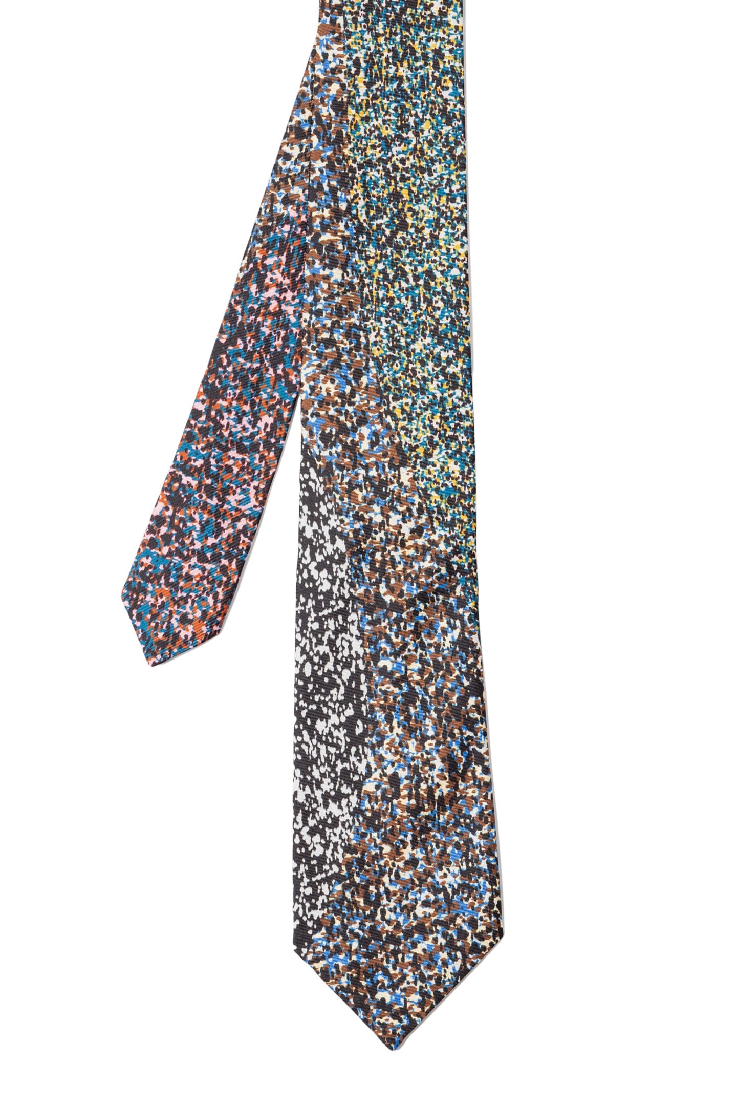 MEN TIE DIGITAL BOUCLE BLACK 1