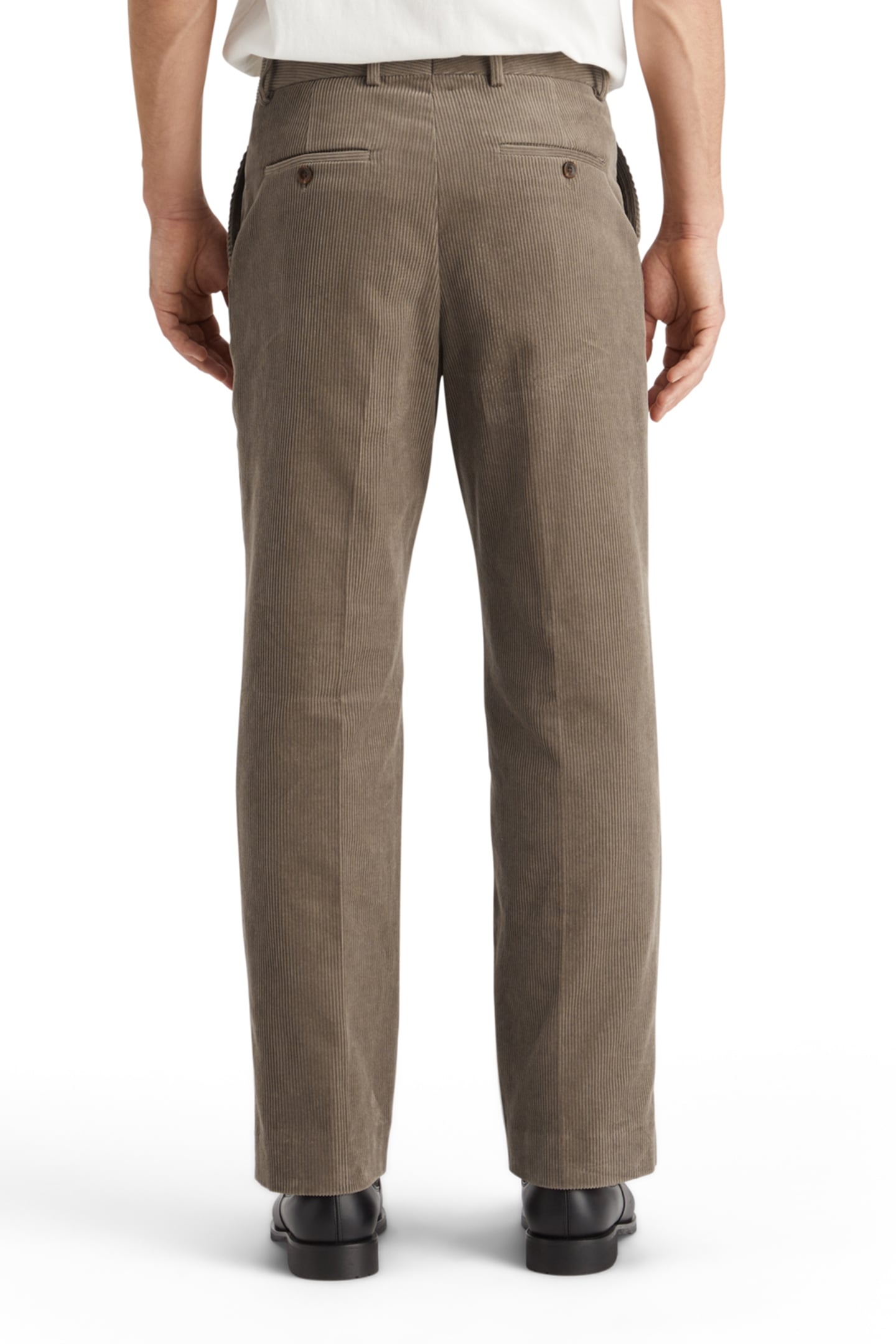 STRAIGHT FIT COTTON CORDUROY CHINO CAPPUCHINO 2