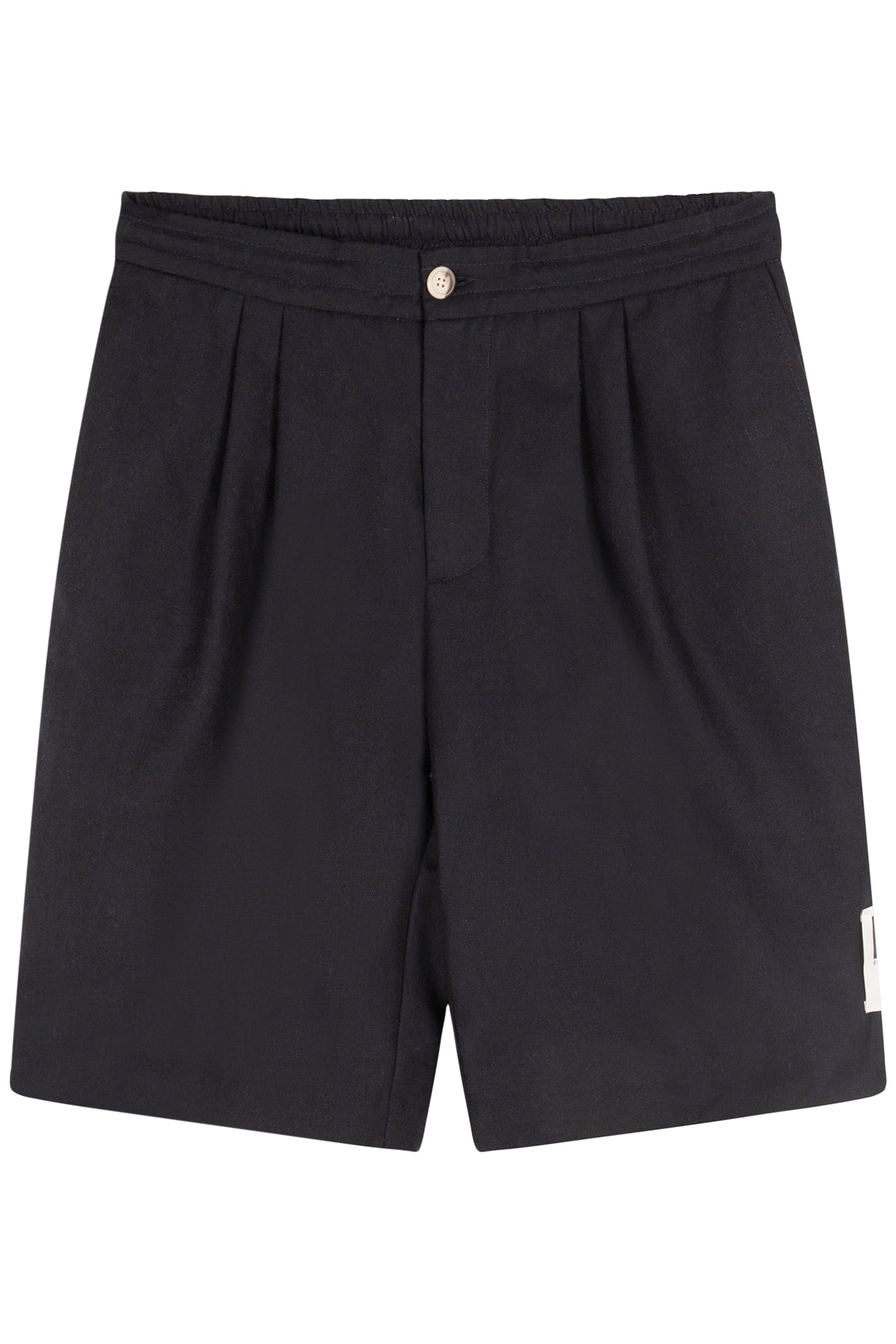 REESE WOOL WOVEN SHORTS DARK BLUE 2