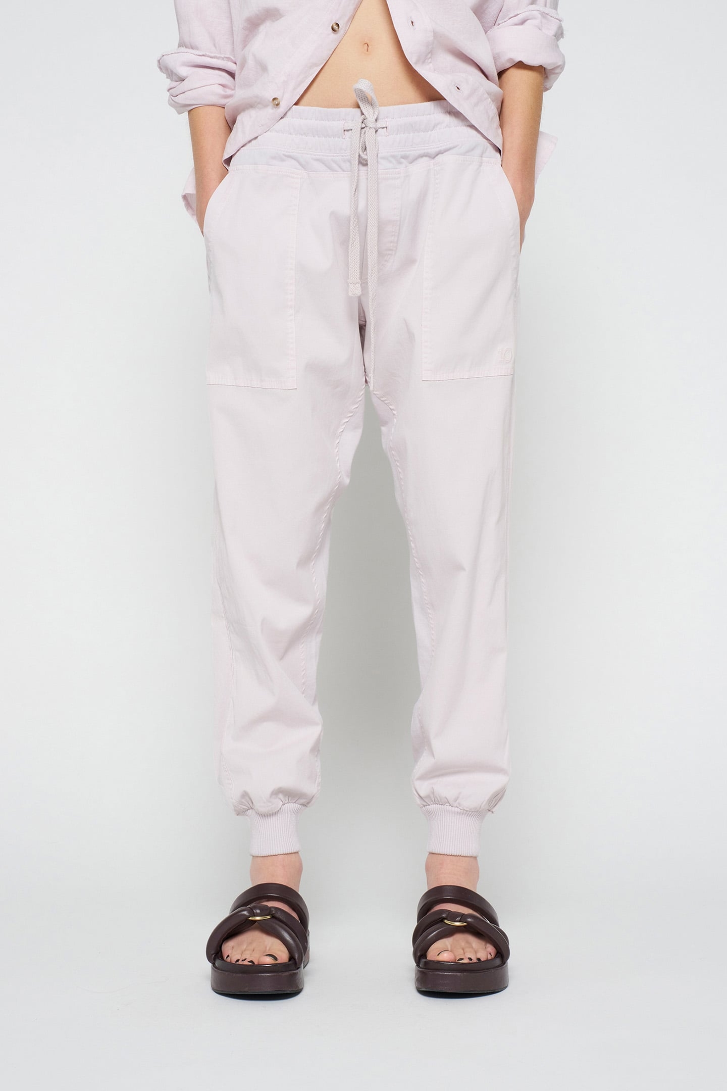 WOVEN PANTS PALE LILAC 1
