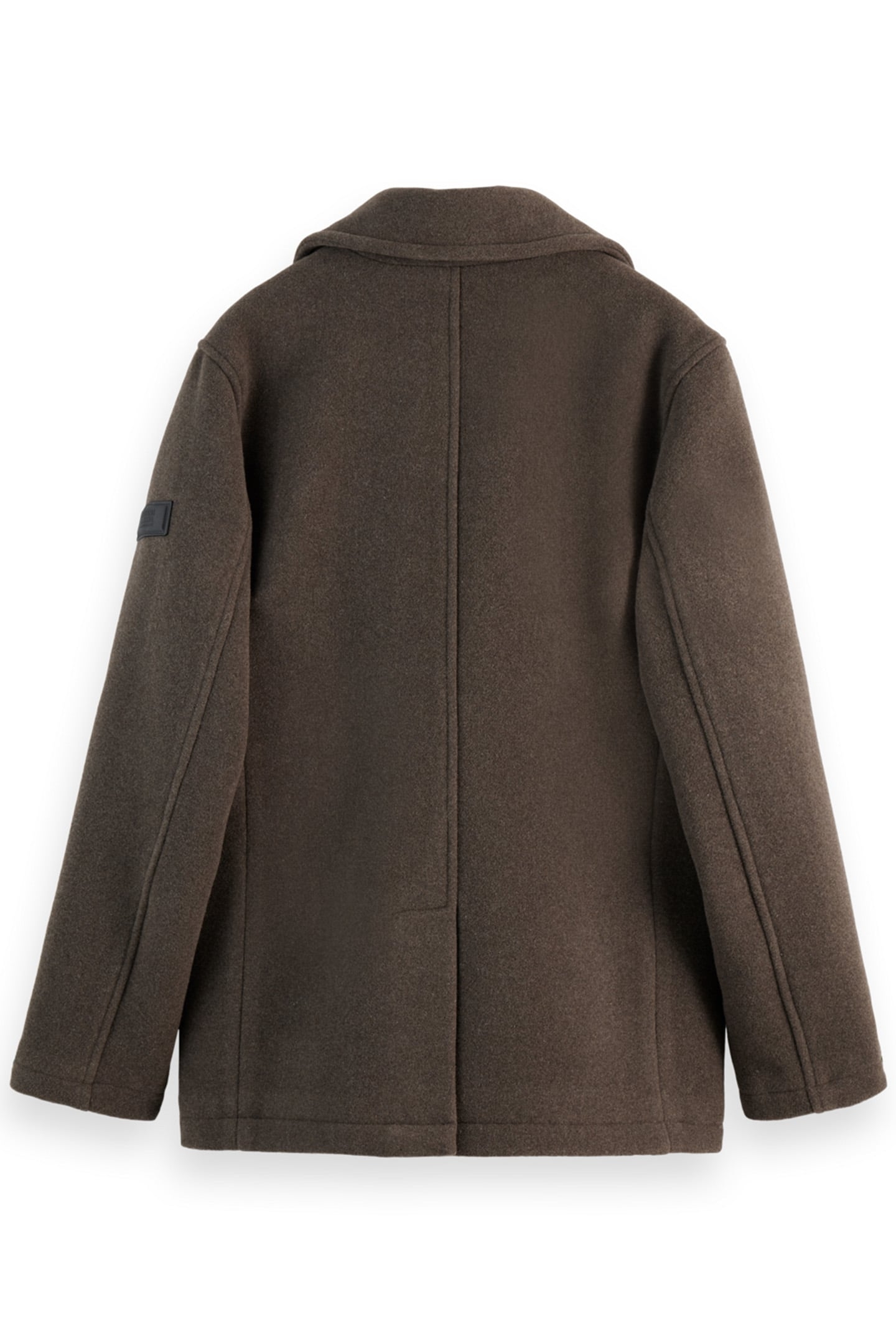WOOL BLEND PEACOAT COFFEE 5