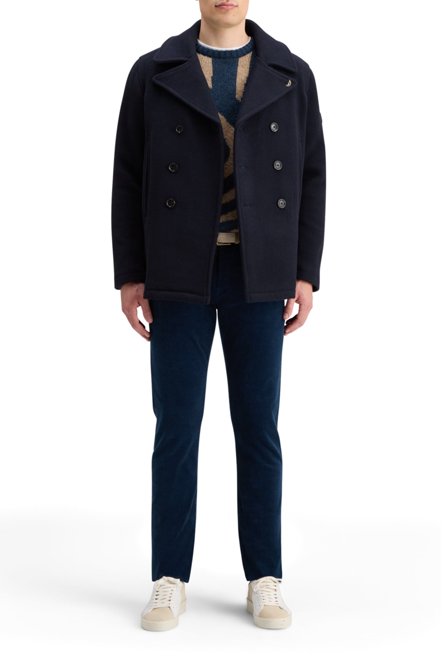 WOOL BLEND PEACOAT NIGHT 6