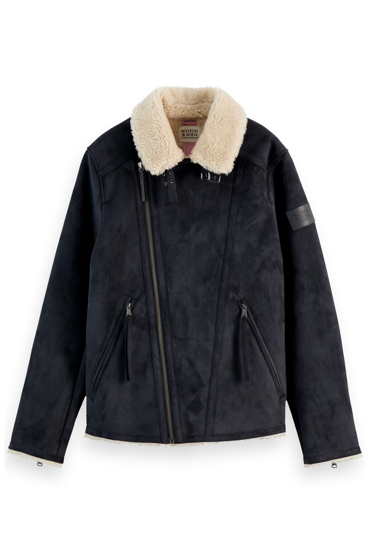 FAUX SHEERLING JACKET BLACK 3