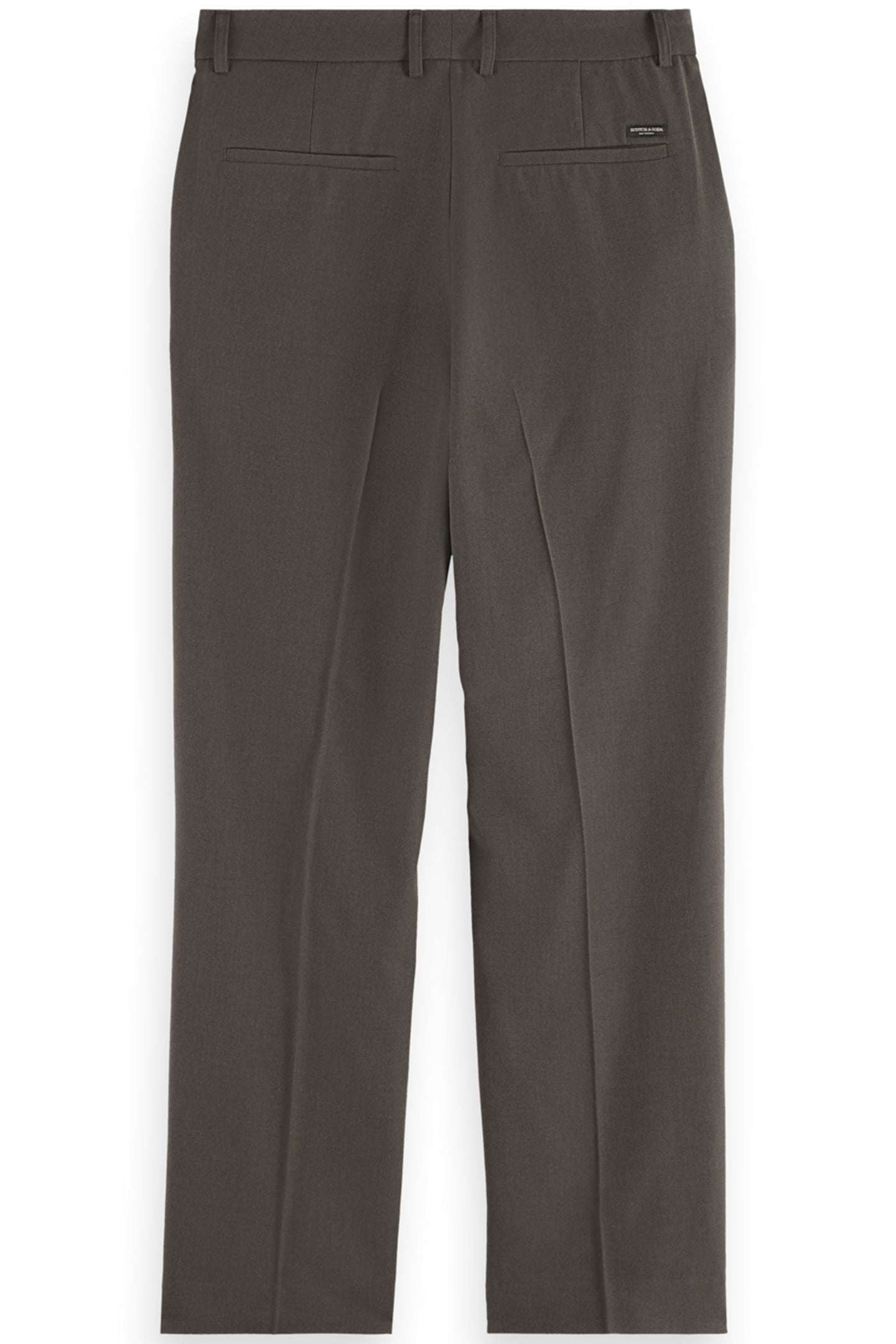 RELAXED STRAIGHT FIT WOOL-BLEND TWILL CHINO COFFEE MELANGE 2