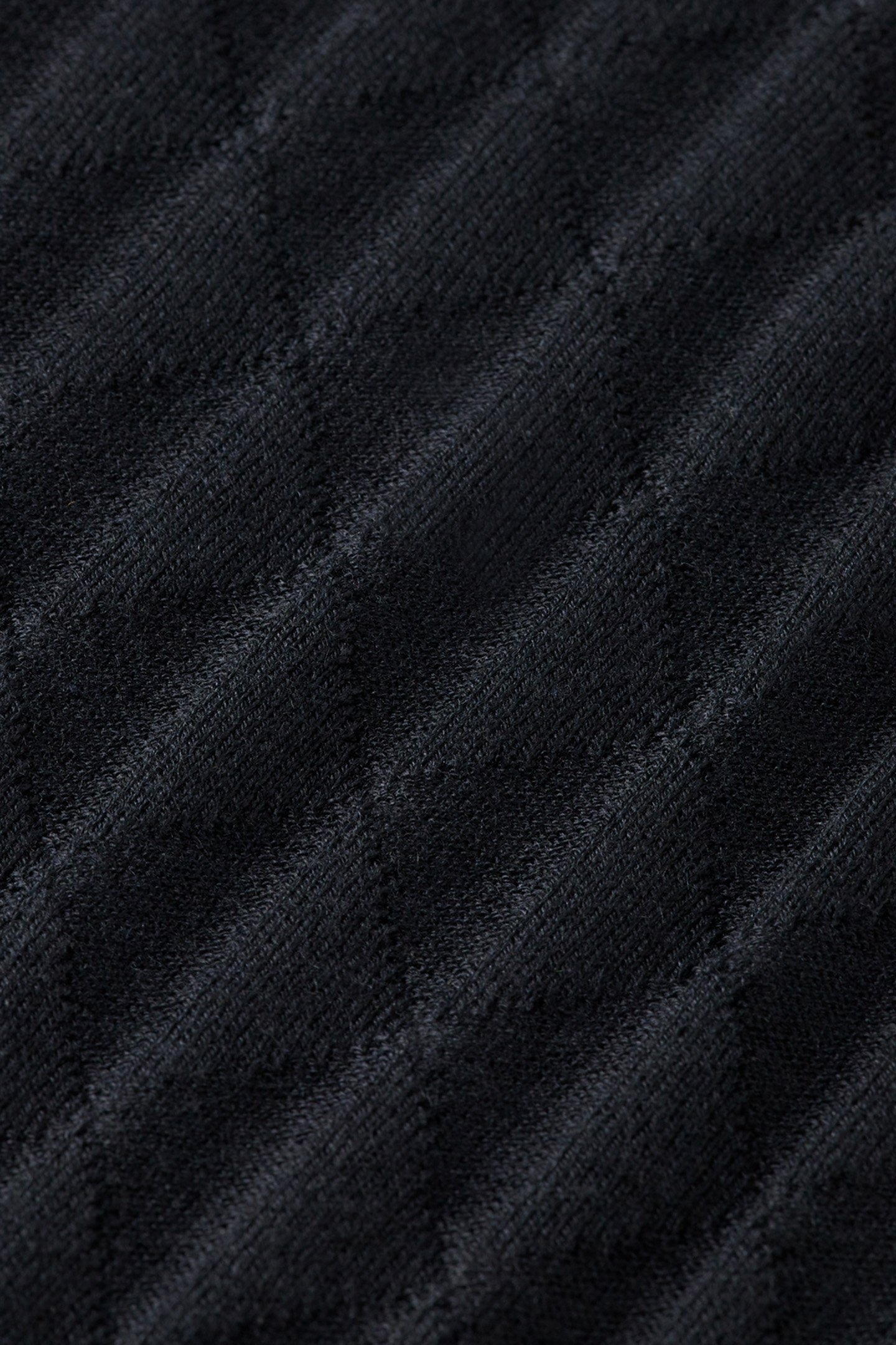 TURTLE NECK REGULAR FIT RELIEF STITCH SWEATER BLACK 8