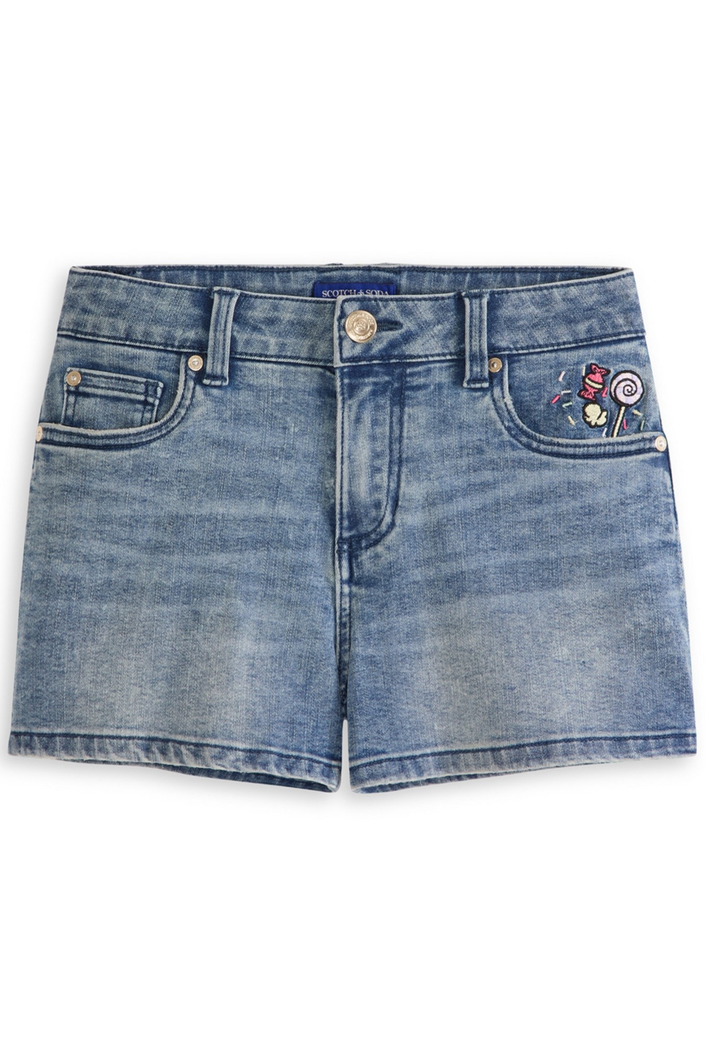 GIRLS S&S DENIM SHORT GALCIER ICE 1