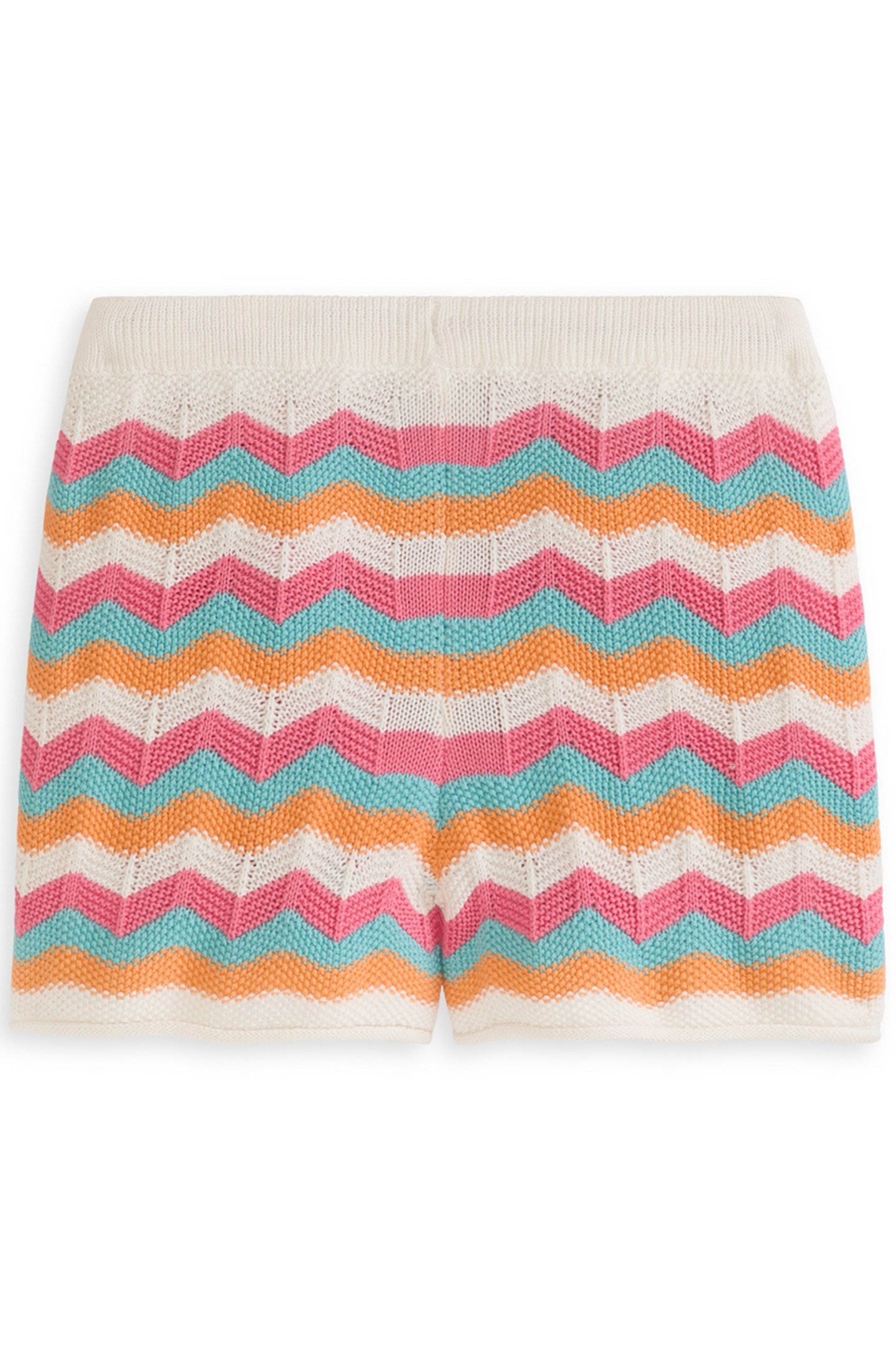 GIRLS S&S KNIT FASHION SHORT WHITE TRADITIONAL 2