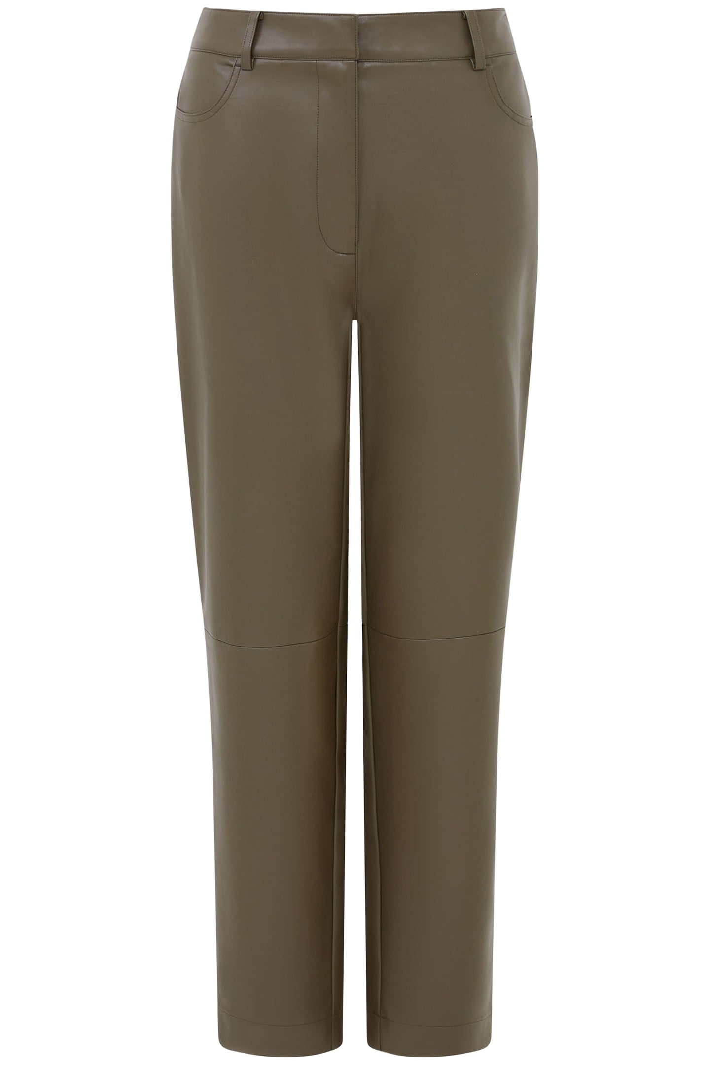 CROLENDA PU TROUSERS TARMAC KHAKI 4