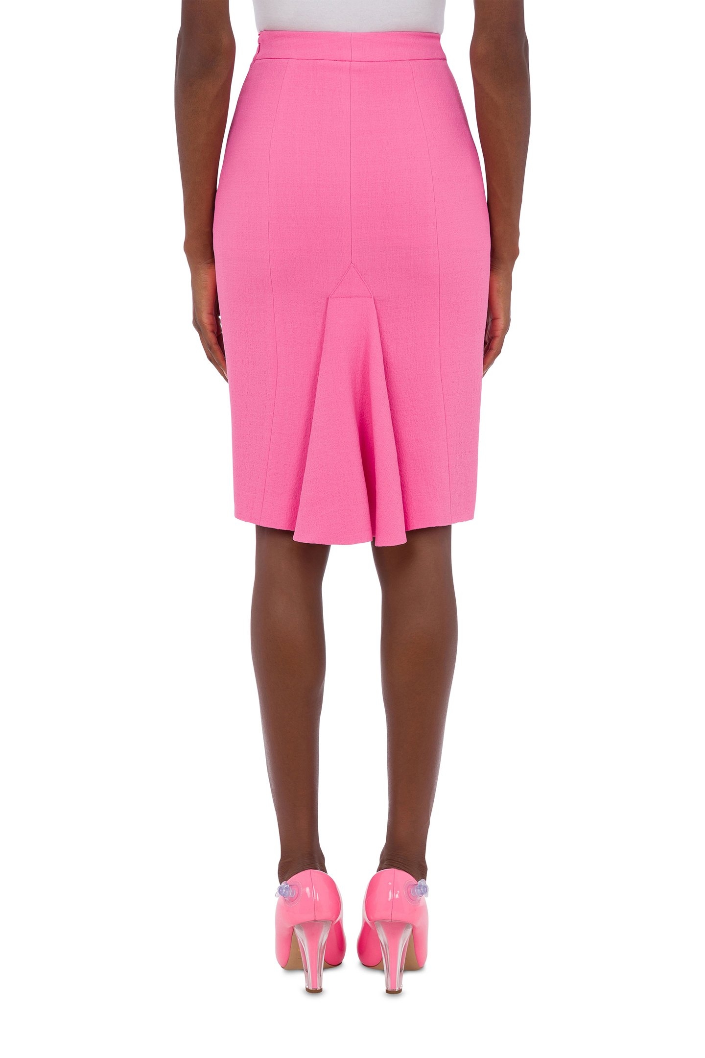 STRETCH VISCOSE CRÊPE SKIRT PINK 2