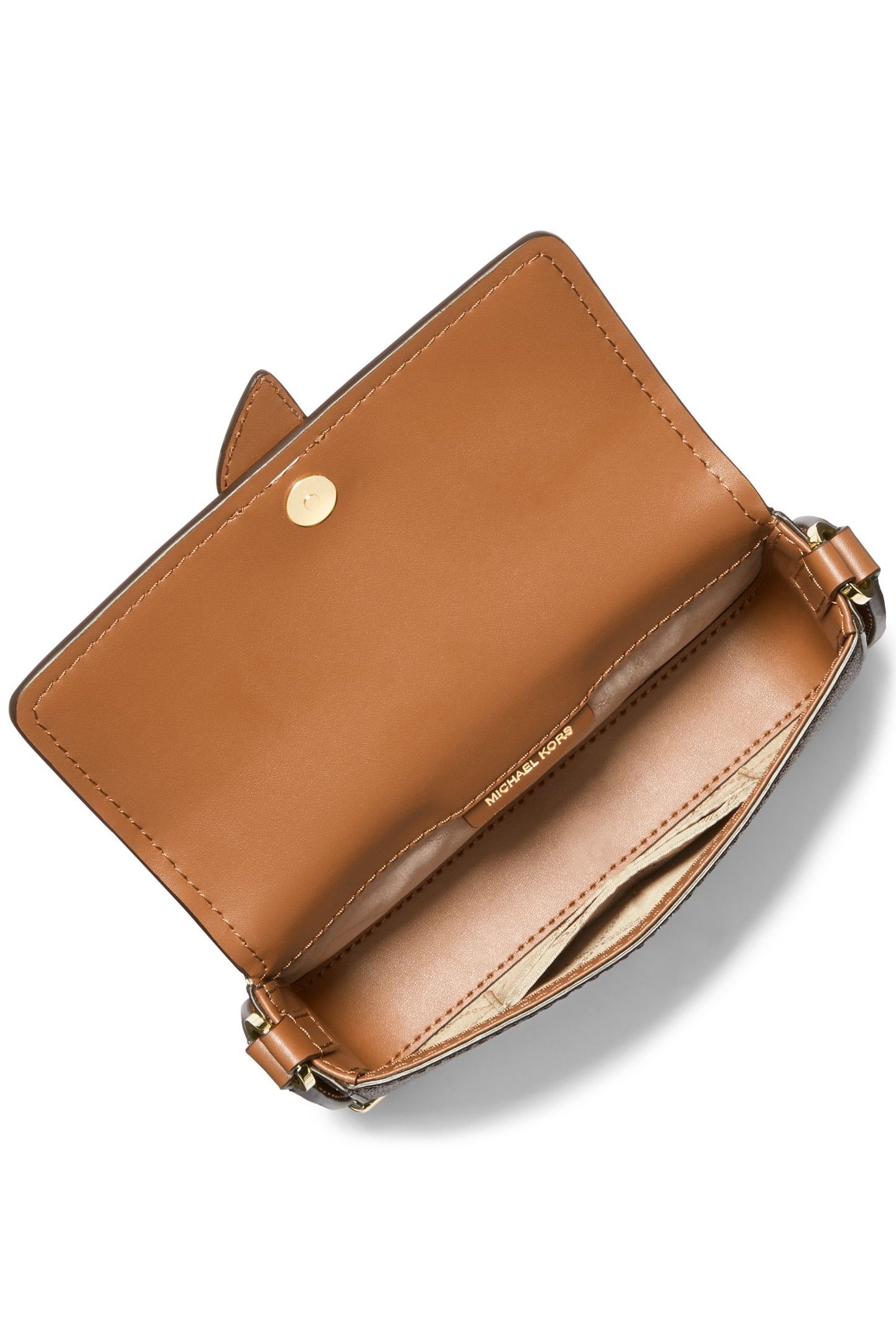 GREENWICH EXTRA SMALL CROSSBODY BAG IN BROWN LOGO PRINT 4