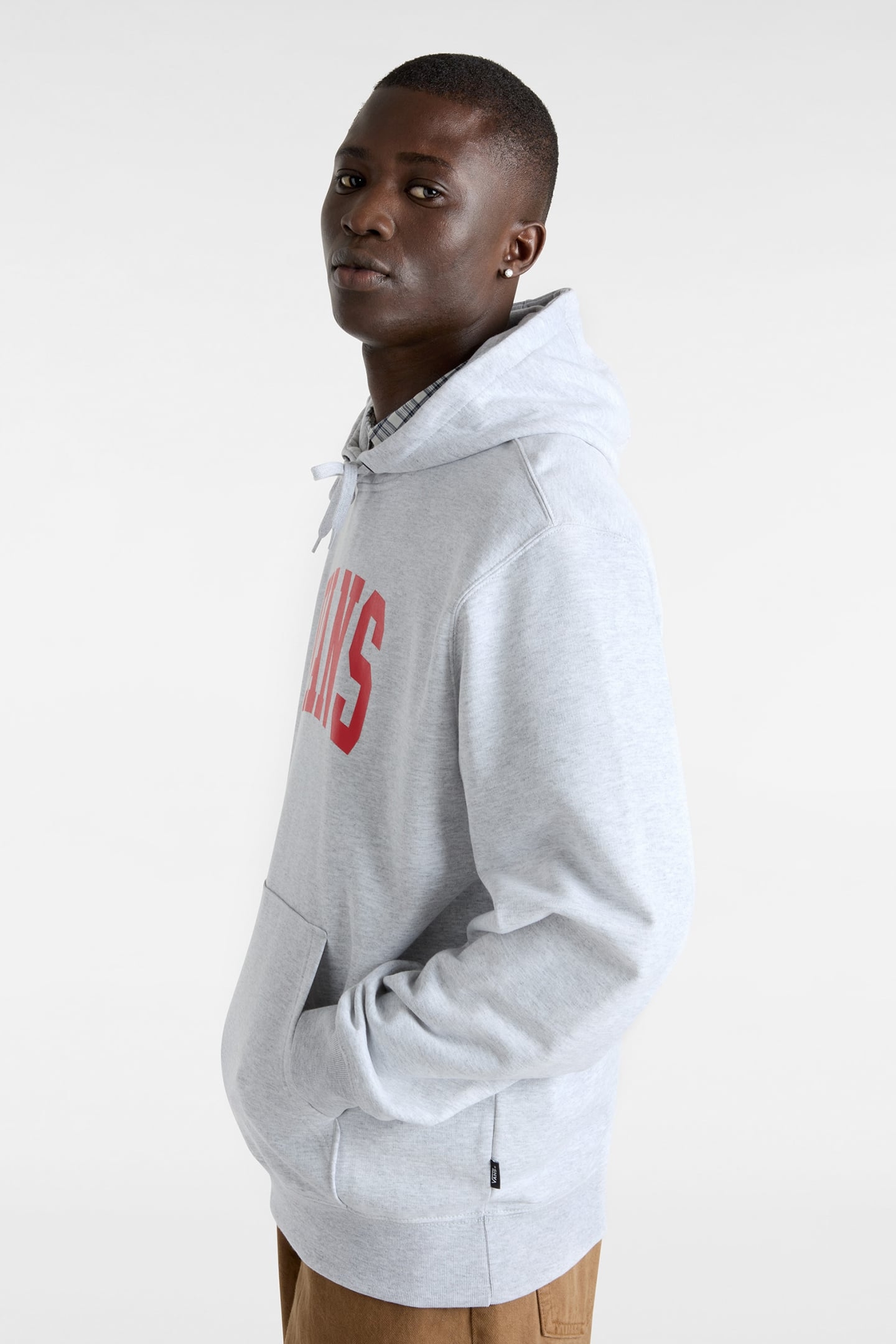 VANS ARCHED PULLOVER LIGHT GREY HEATHER 6