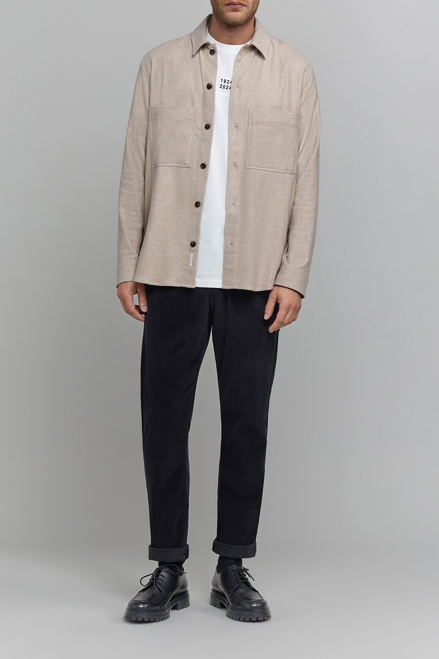 BLACK CORDUROY JOGPANTS 3