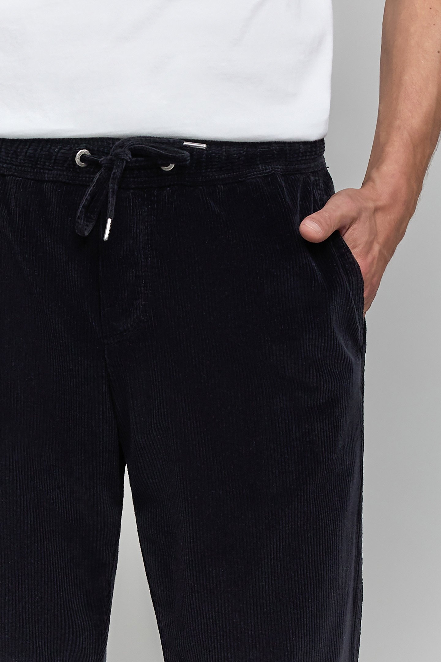 BLACK CORDUROY JOGPANTS 5