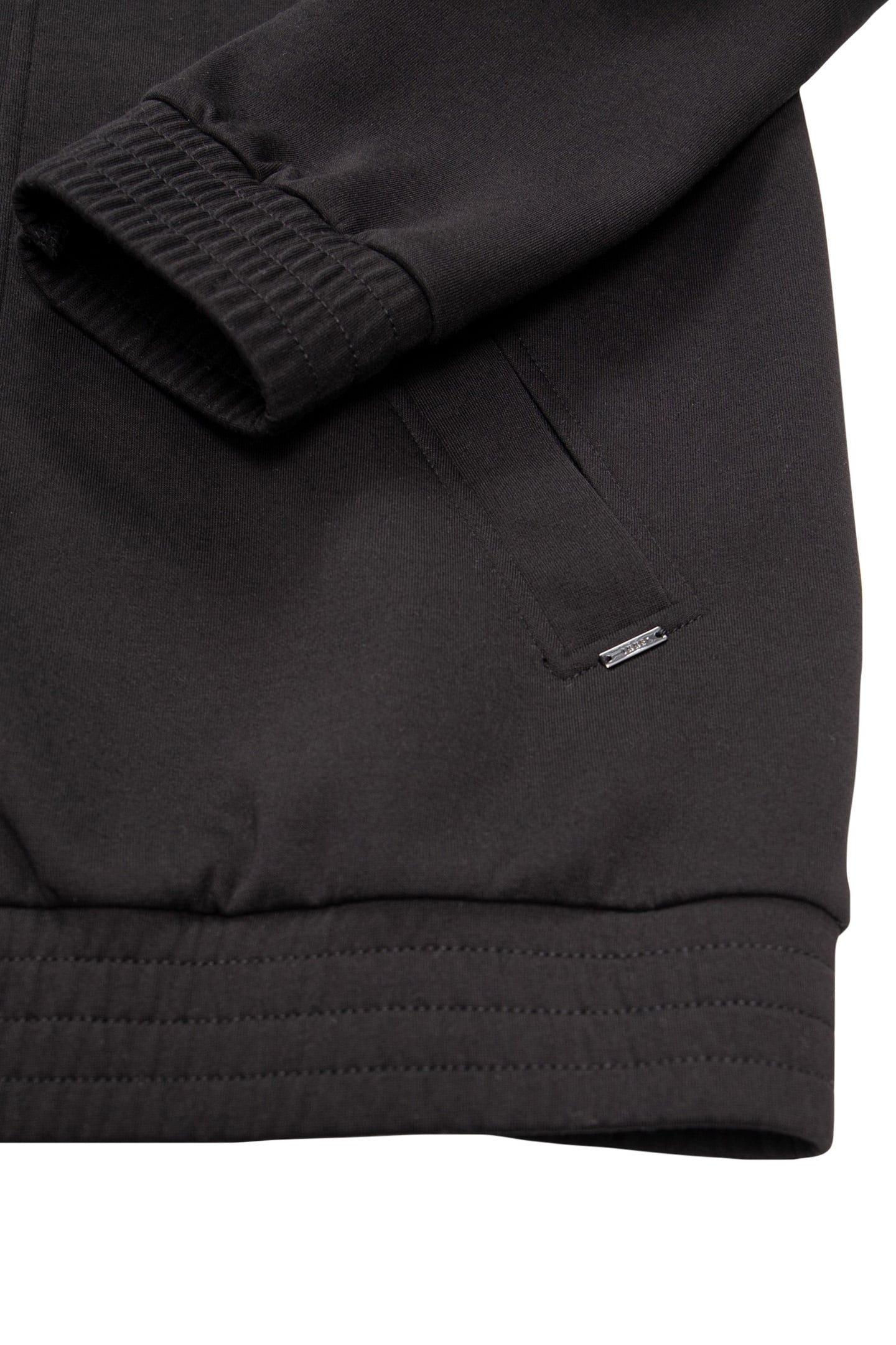 BLACK HIGH NECK ZIPPED CARDIGAN 7