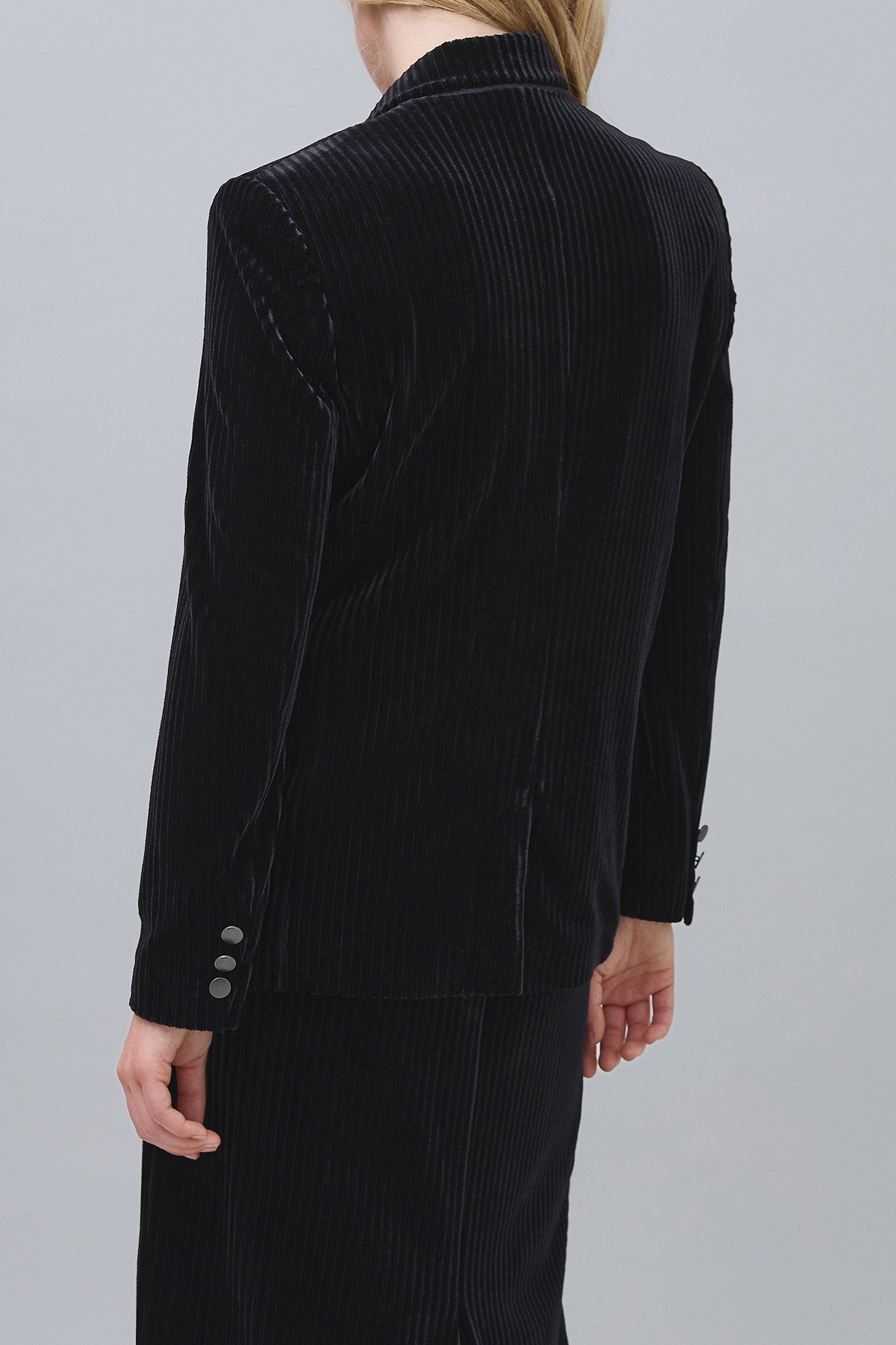 BLACK CORDUROY SUIT JACKET 2