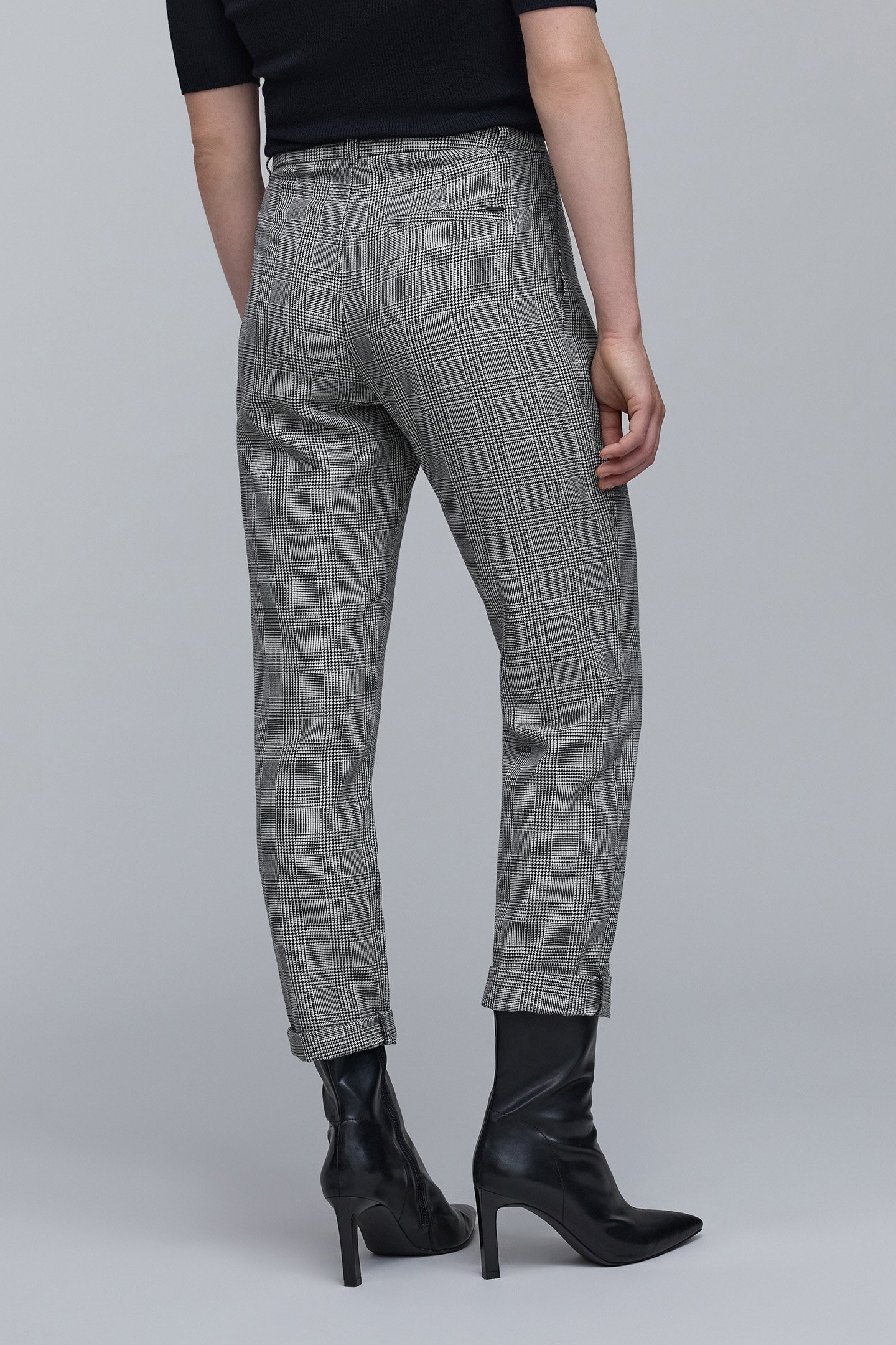 PRINCE OF WALES BLACK SUIT PANTS 2