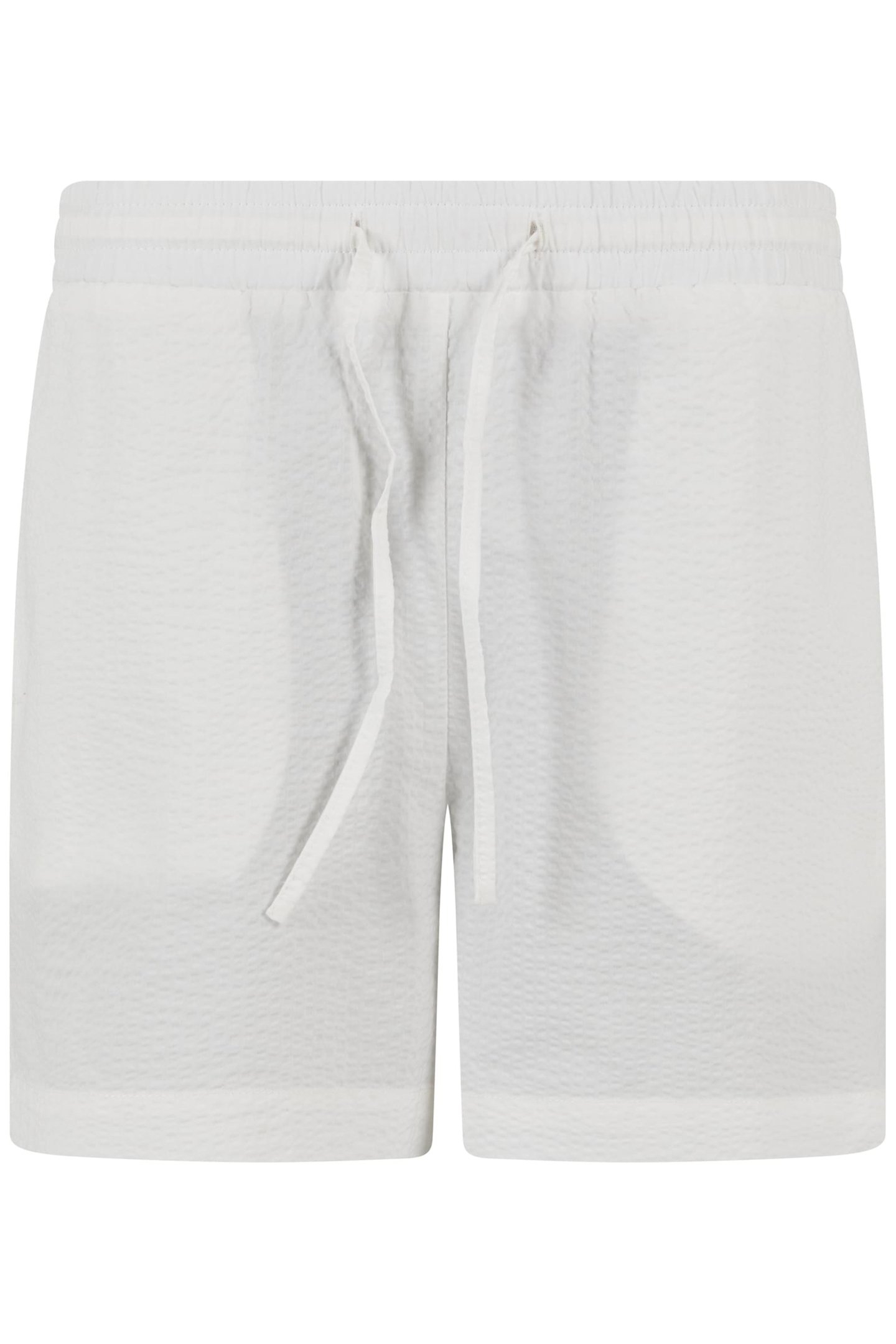LADIES SEERSUCKER SHORTS WHITE 1