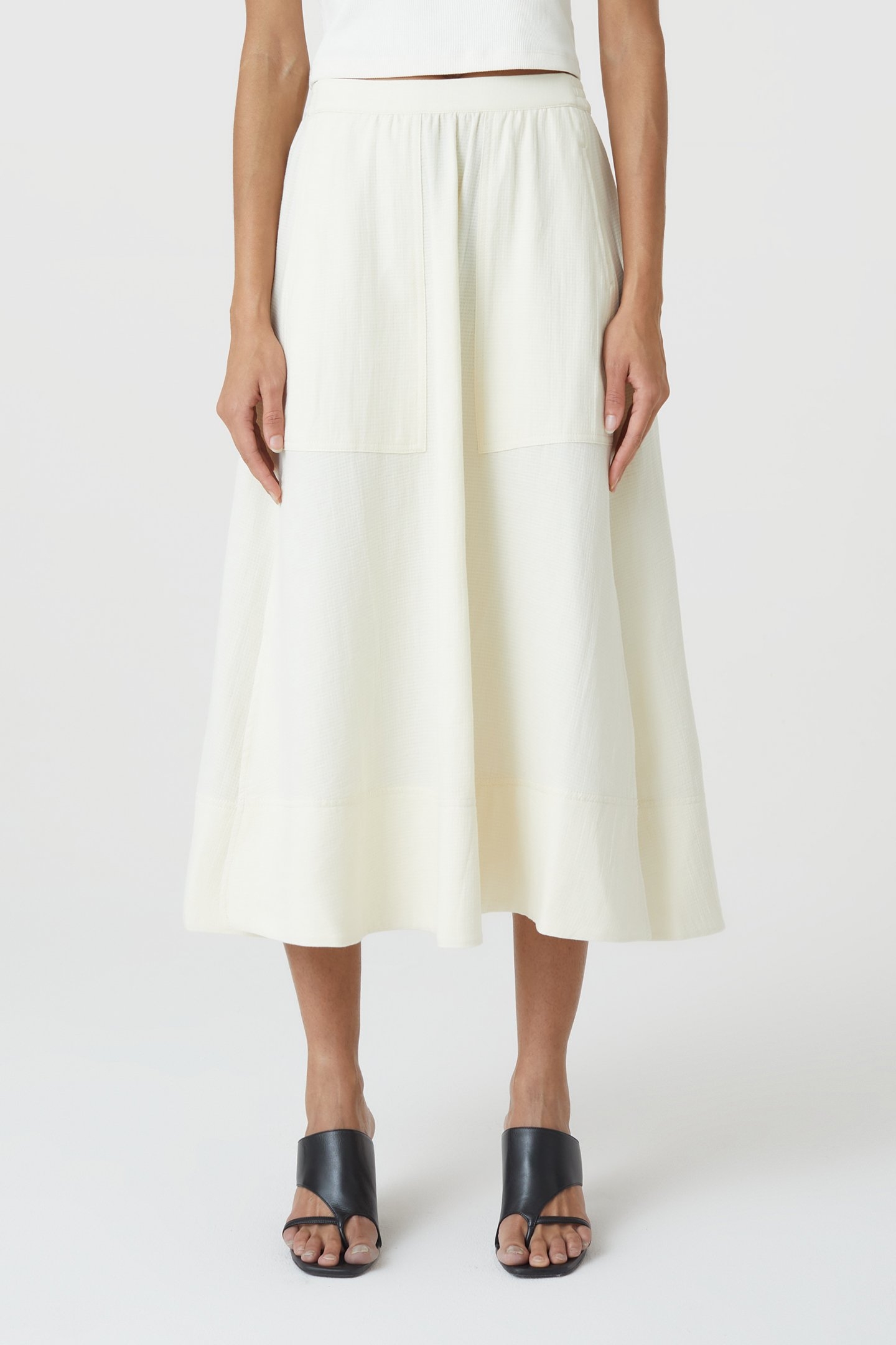 MIDI SKIRT SKIRTS ECRU 1