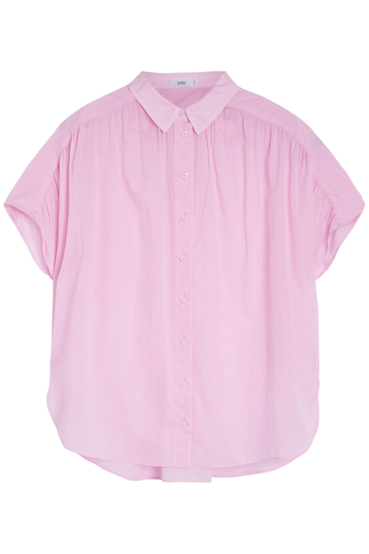 GATHERED SHIRT SHIRTS & BLOUSES DAHLIA PINK 4