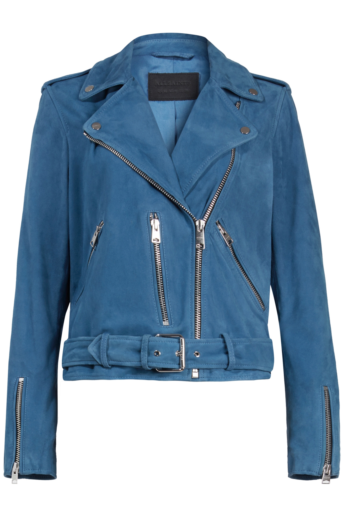 SUEDE BALFERN BIKER COBALT BLUE 3