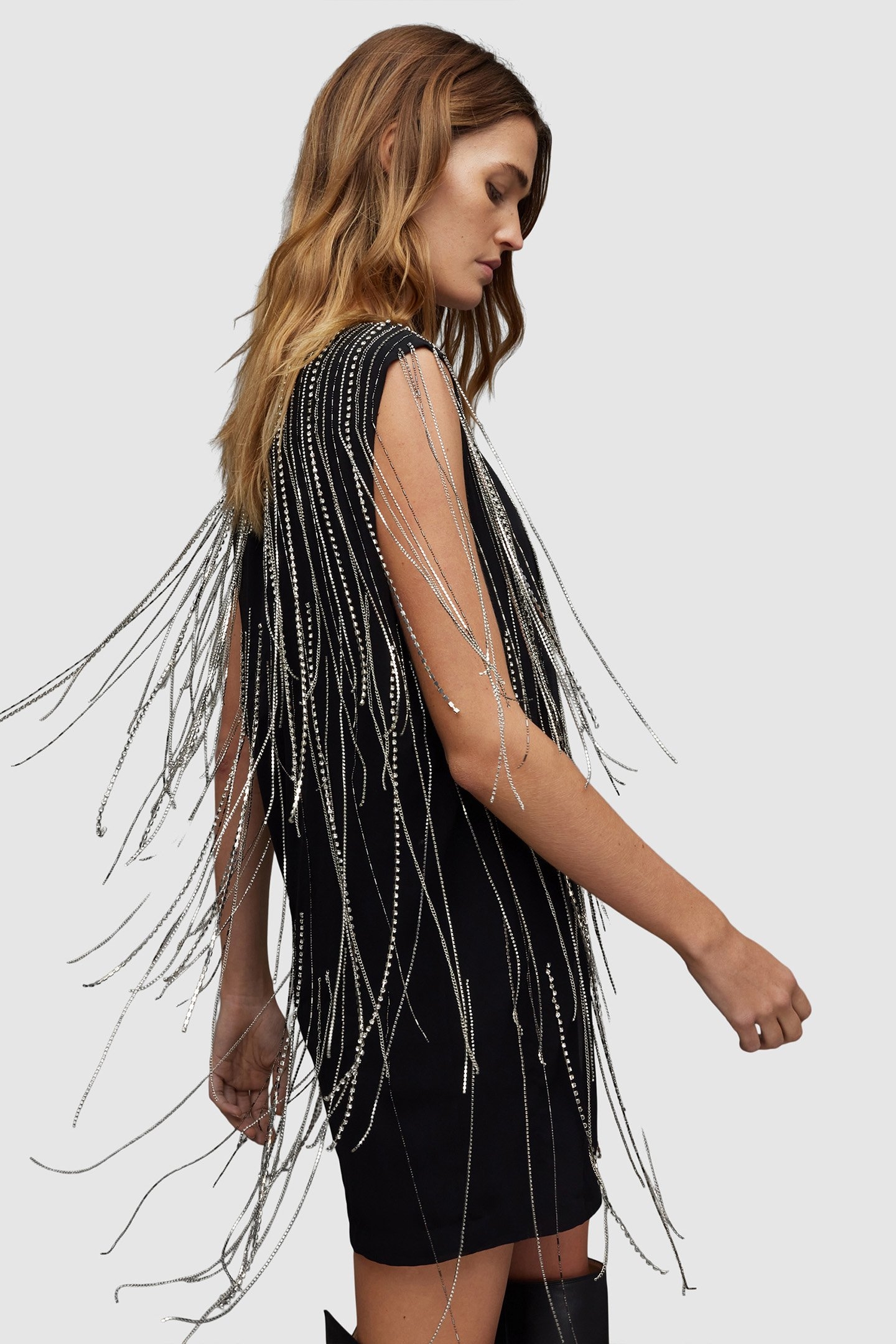 ILIA DIAMANTE DRESS BLACK 4