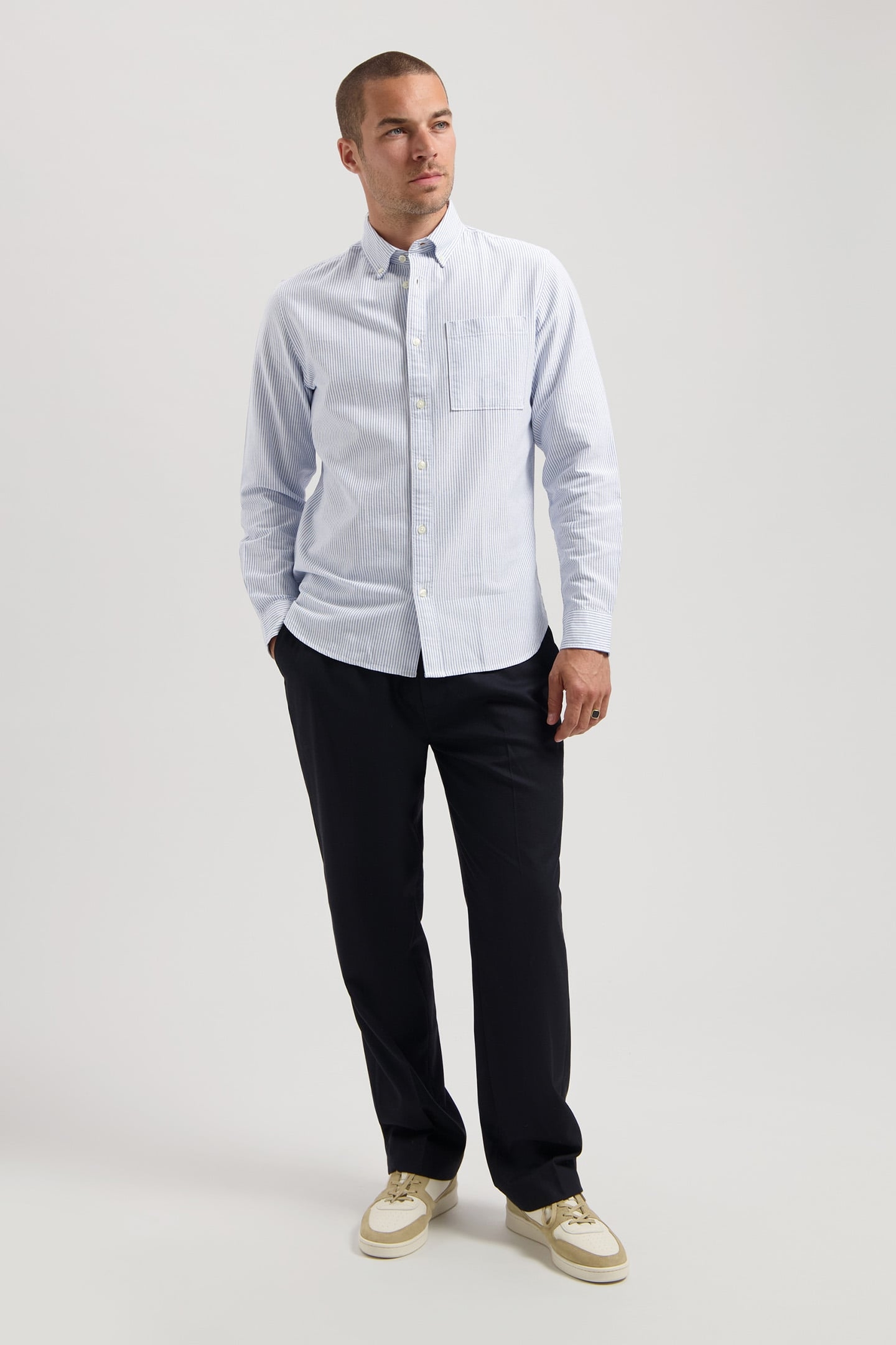 DS_OLIVER SHIRT BLUE / WHITE 3