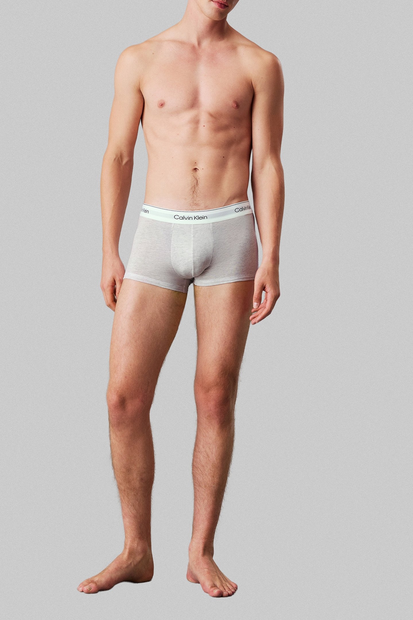 LOW RISE TRUNK 3PK BLACK, SNOW HEATHER, BUFF PINK 4