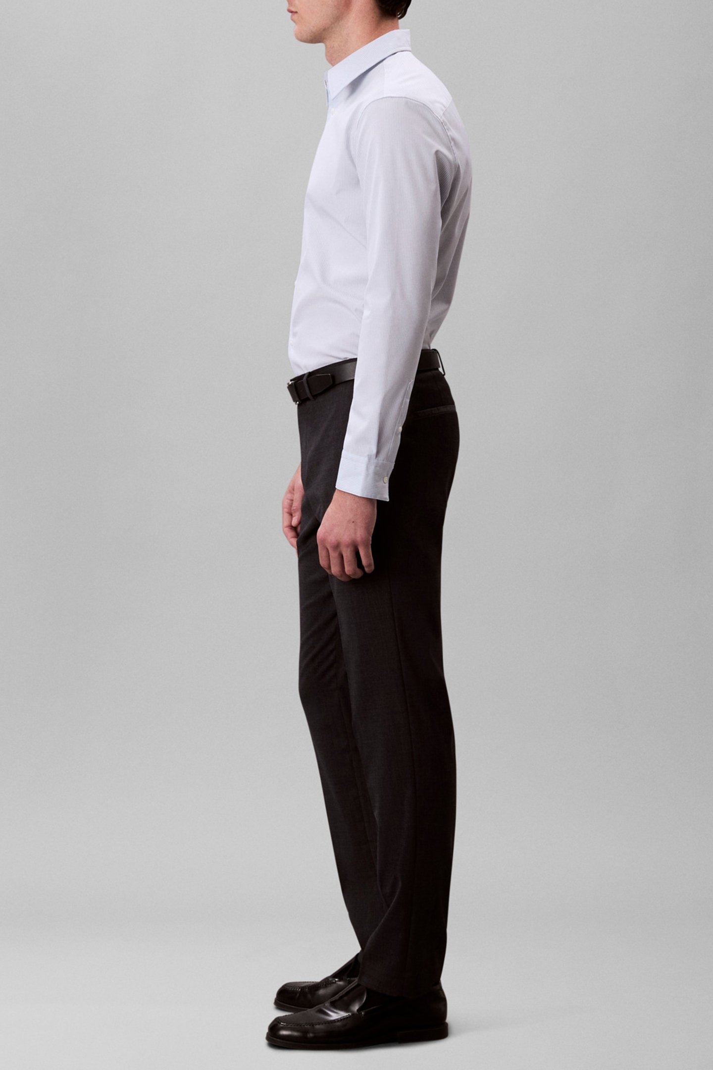 LS THIN STRIPE SUPIM SHIRT NIAGARA MIST 4