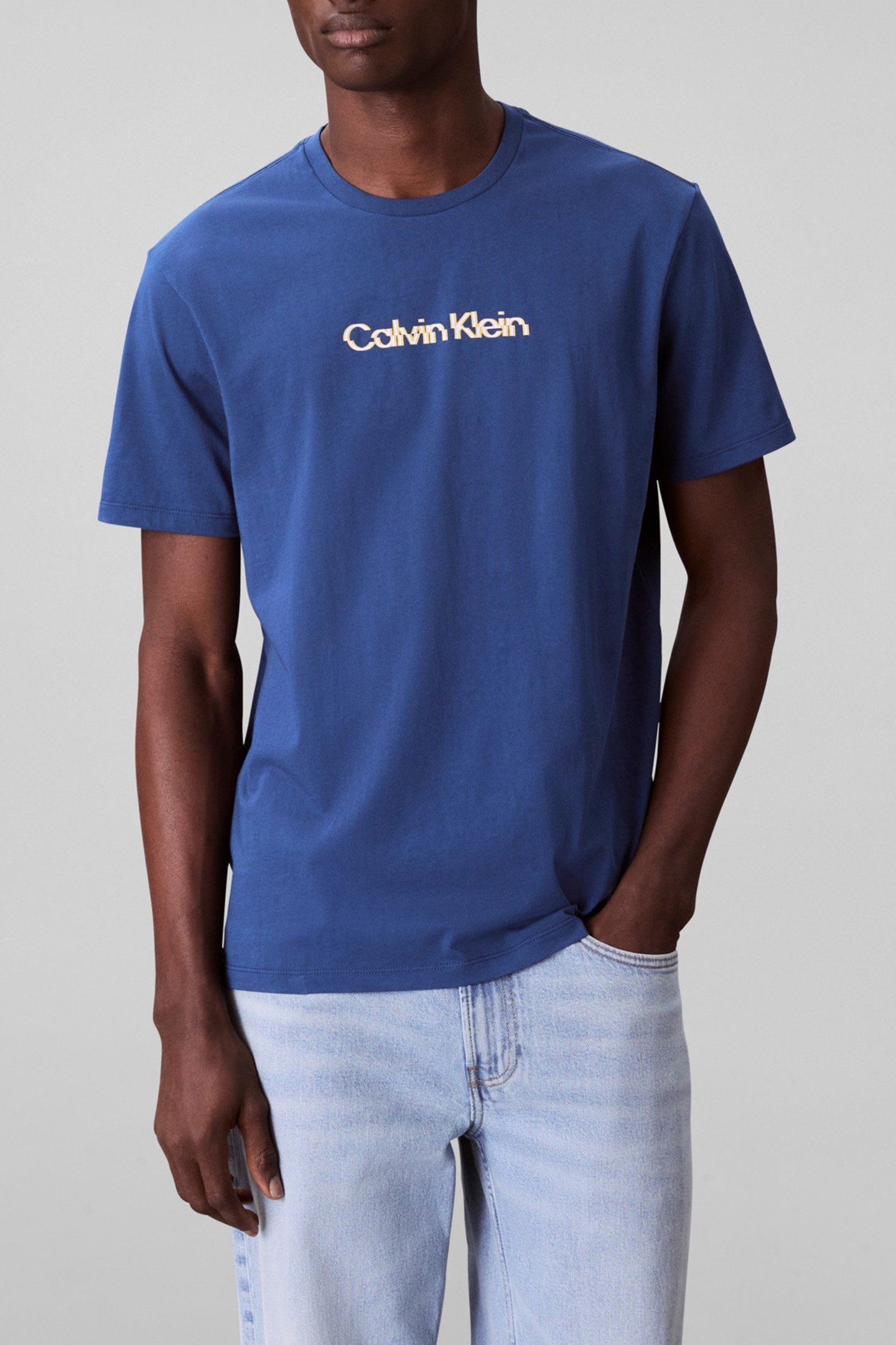 SS GLITCHED LOGO EU BLUE JEAN 1