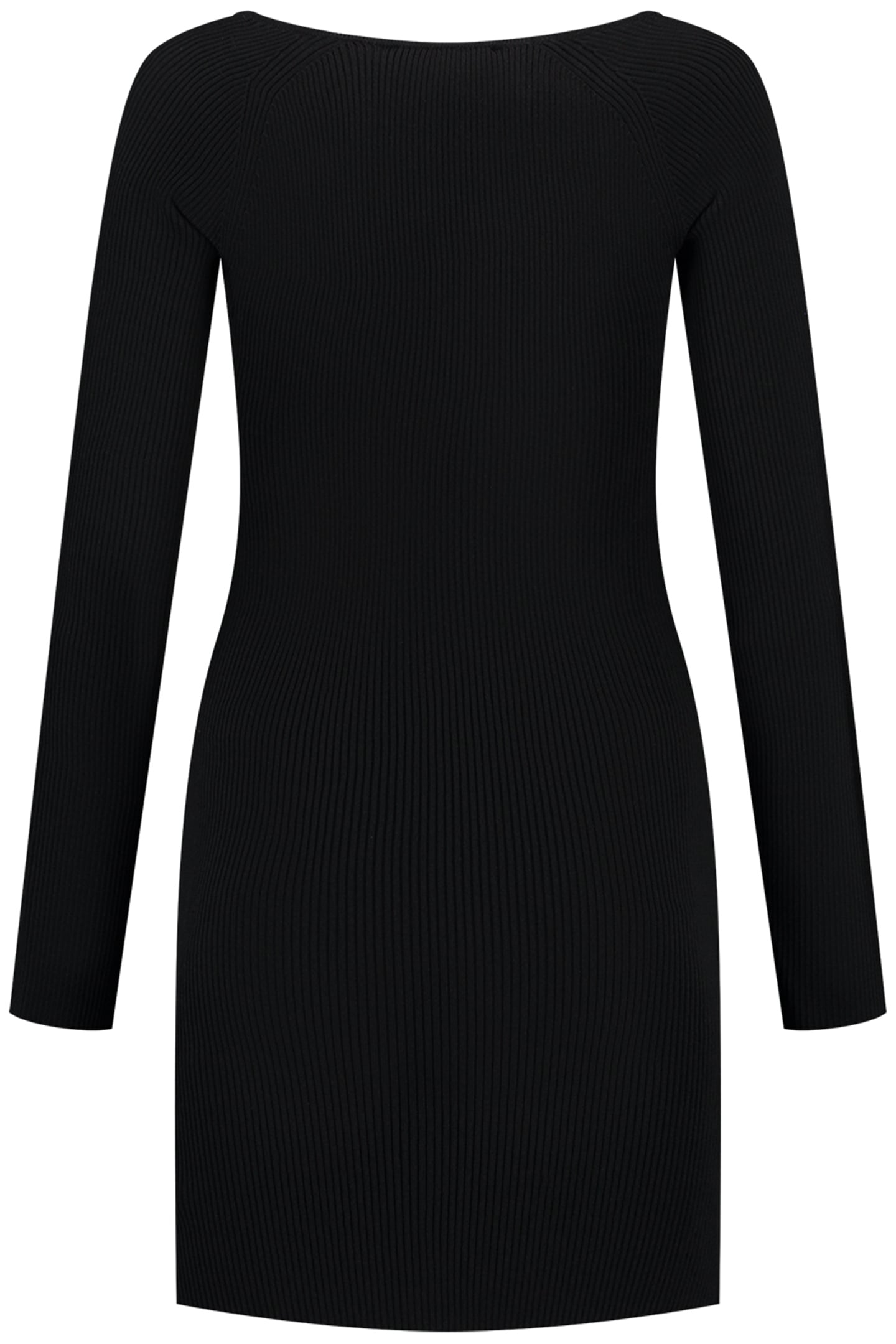 ETNA JOLIE RIB DRESS BLACK 3