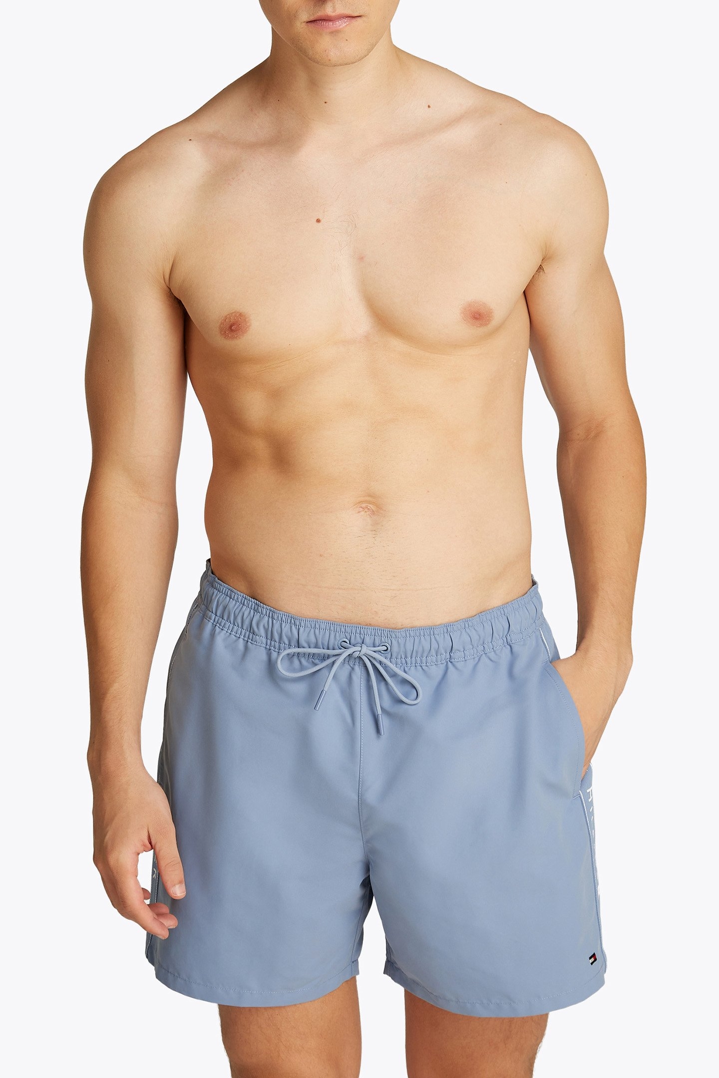 MEDIUM DRAWSTRING SLIM FIT MEN'S SWIM SHORTS BLUE 1