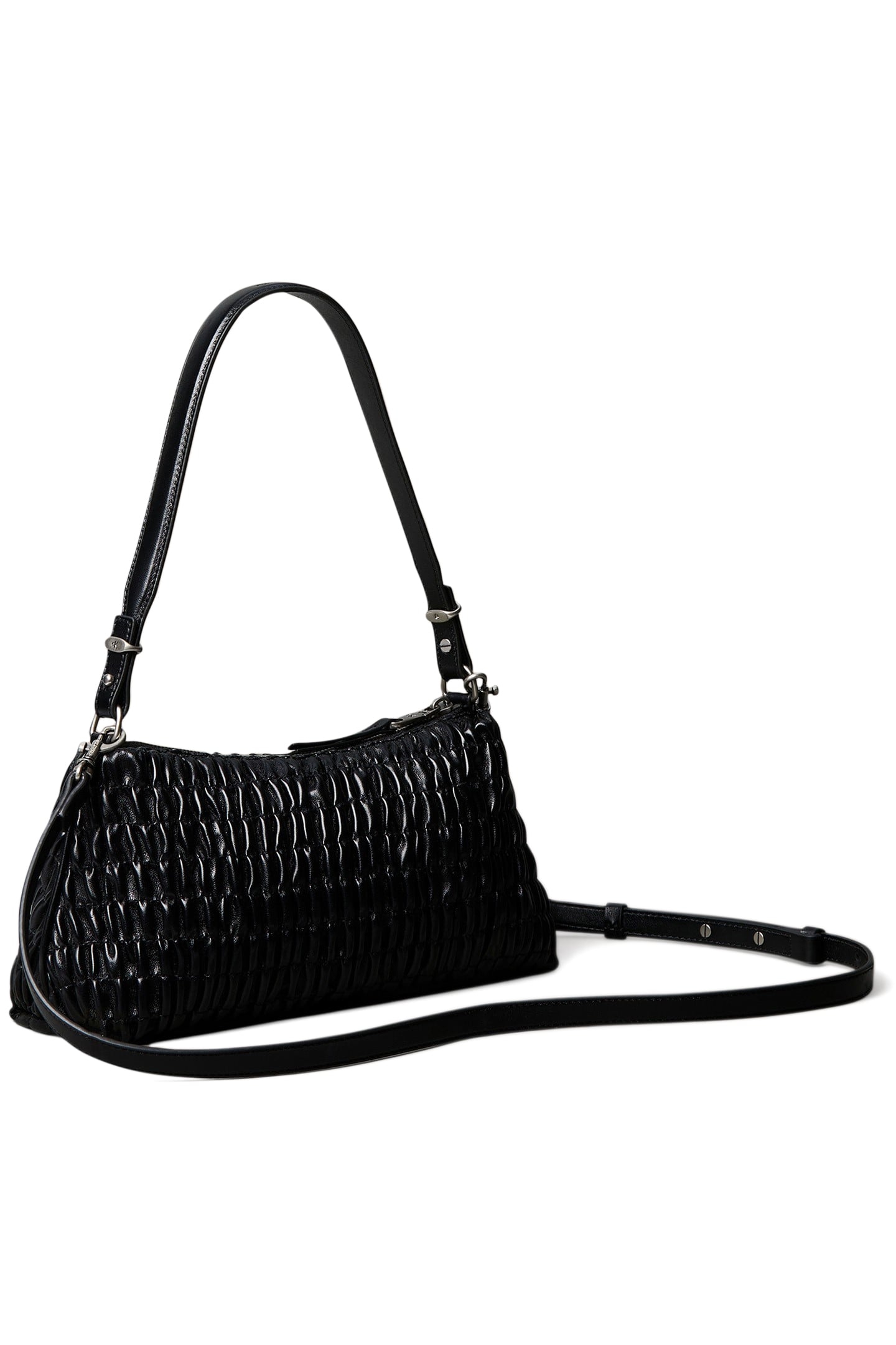 ROUCHED SHOULDER BAG NA BLACK 3