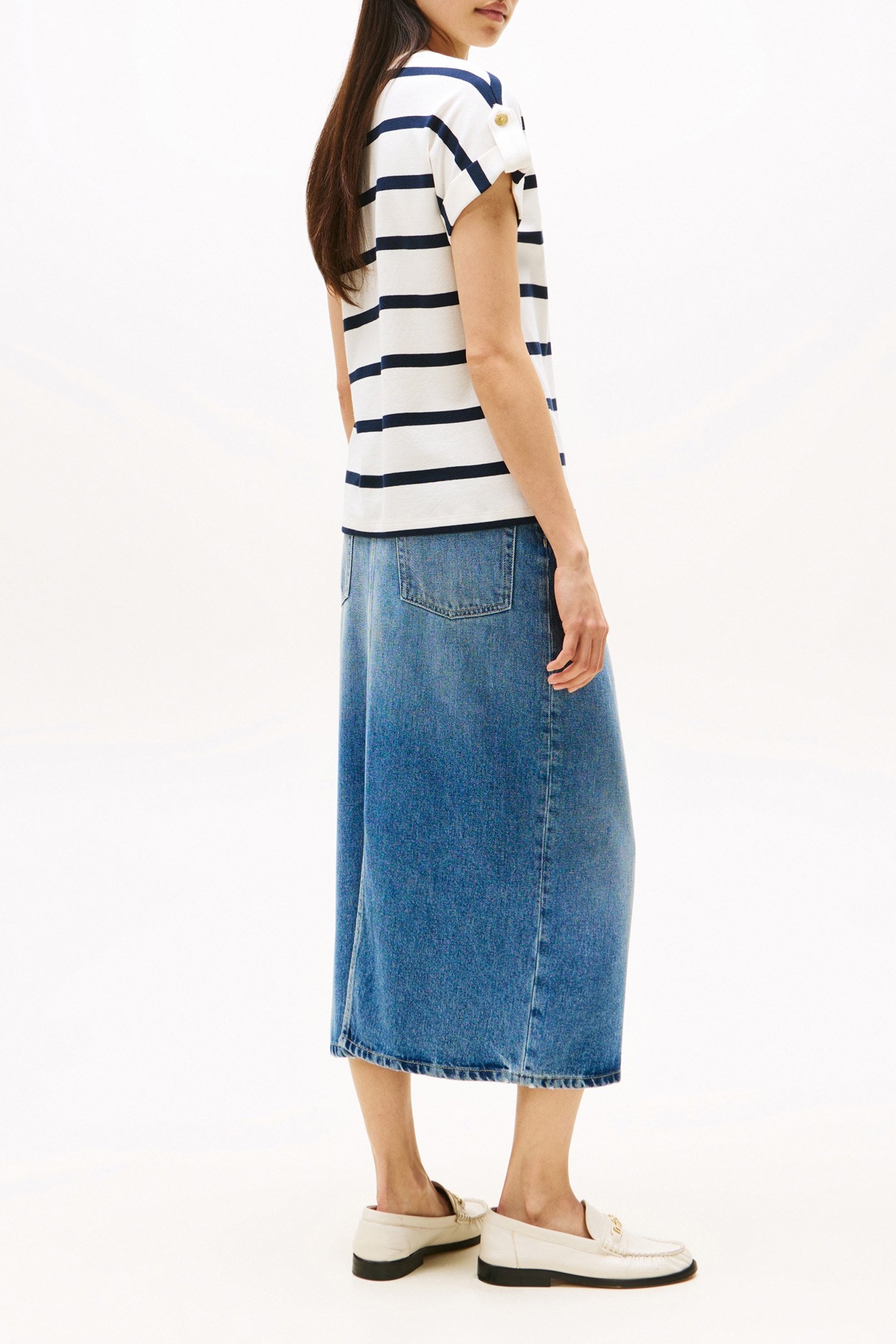 GOLD BUTTON MDRN REGULAR FIT T-SHIRT DARK NIGHT NAVY 3