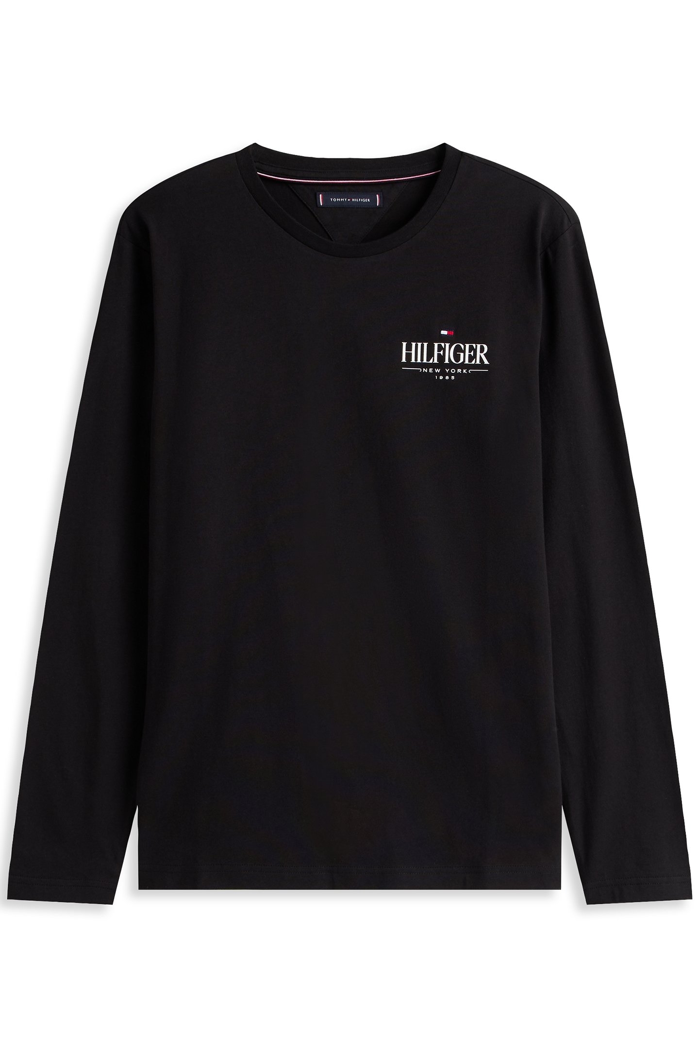 HILFIGER STACK LS TEE REGULAR FIT LONGSLEEVE BLACK 4