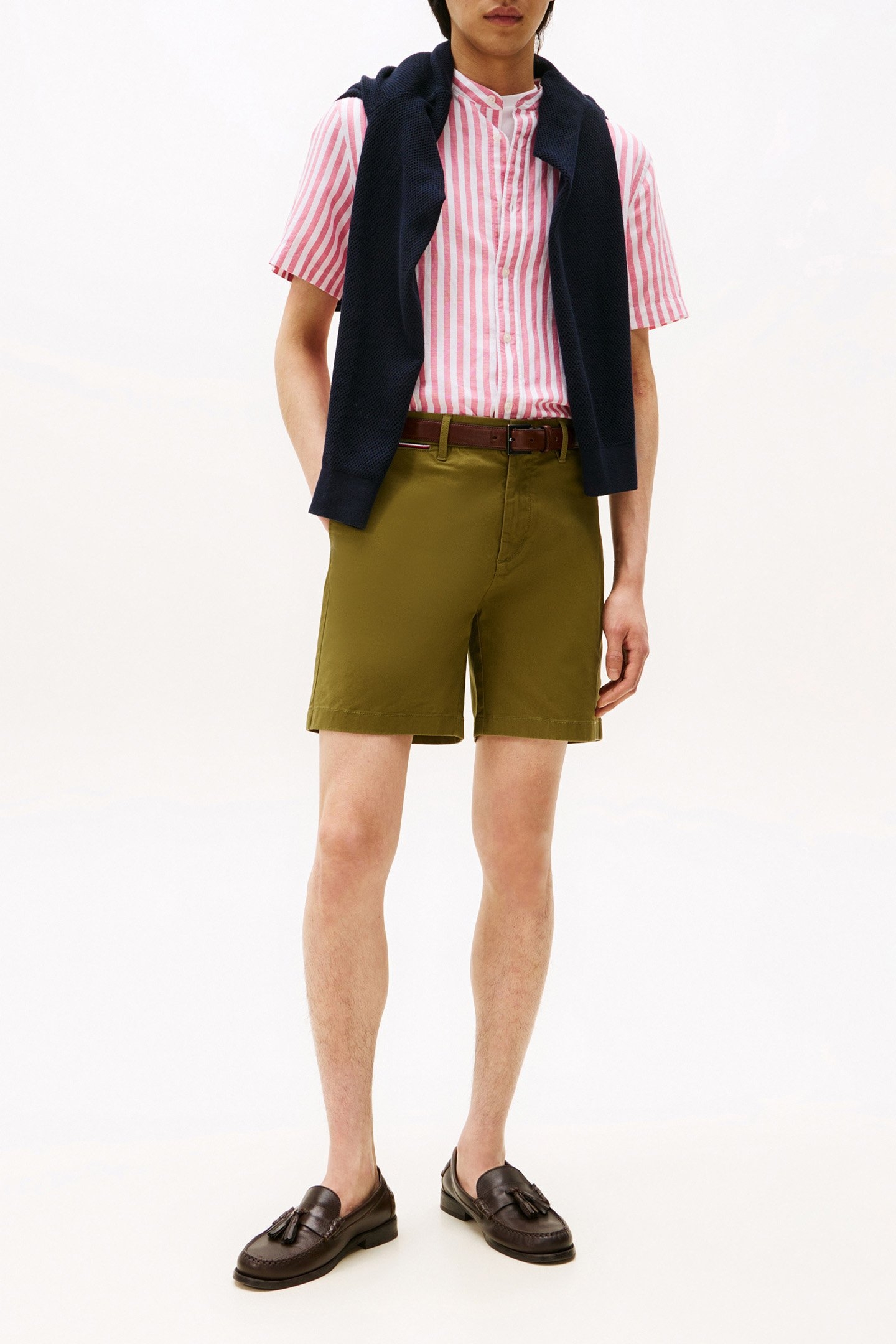 REGULAR FIT SHORT SLEEVE SHIRT VINTAGE ROSY/WHITE 4