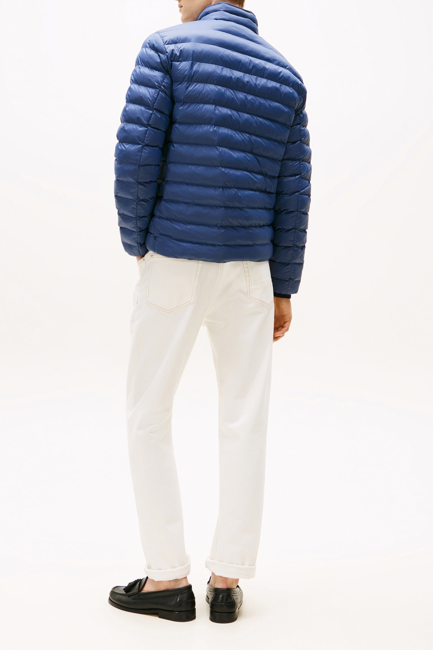 PACKABLE RECYCLED REGULAR FIT JACKET FADED INDIGO 3