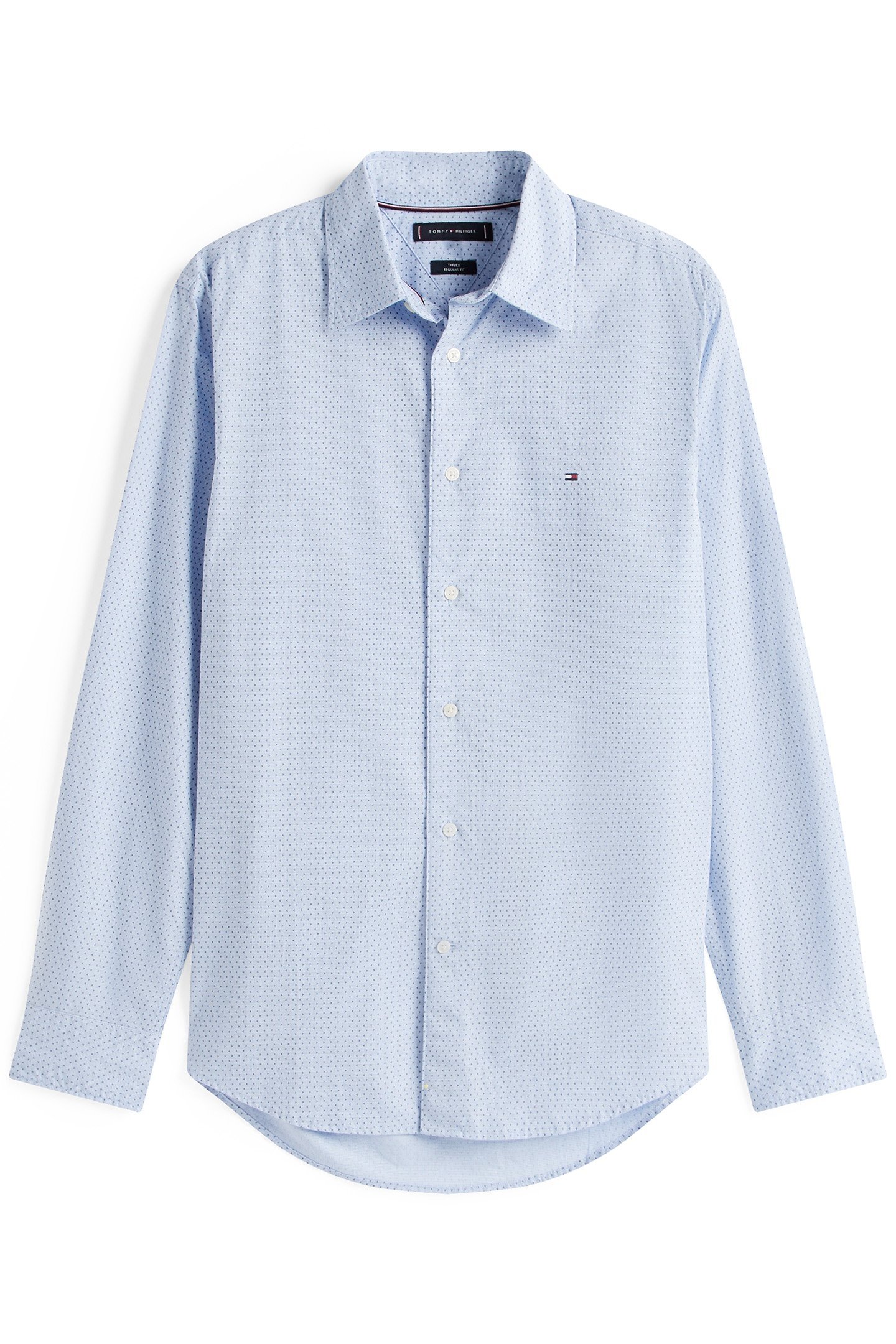FLEX POPLIN MINI PRI REGULAR FIT SHIRT CLOUDY BLUE 4