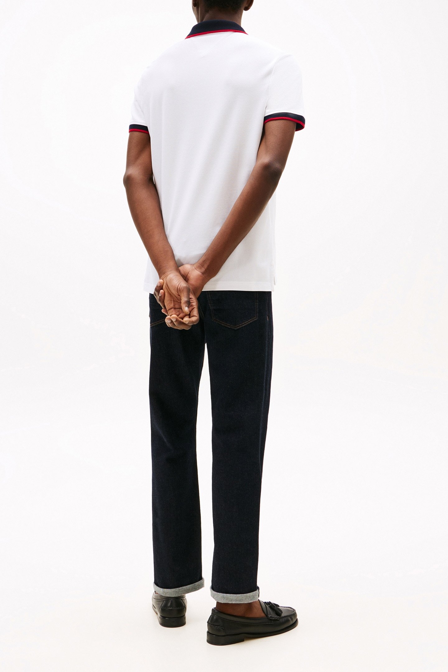 CONTRAST COLLAR POLO NORMAL FIT WHITE 3