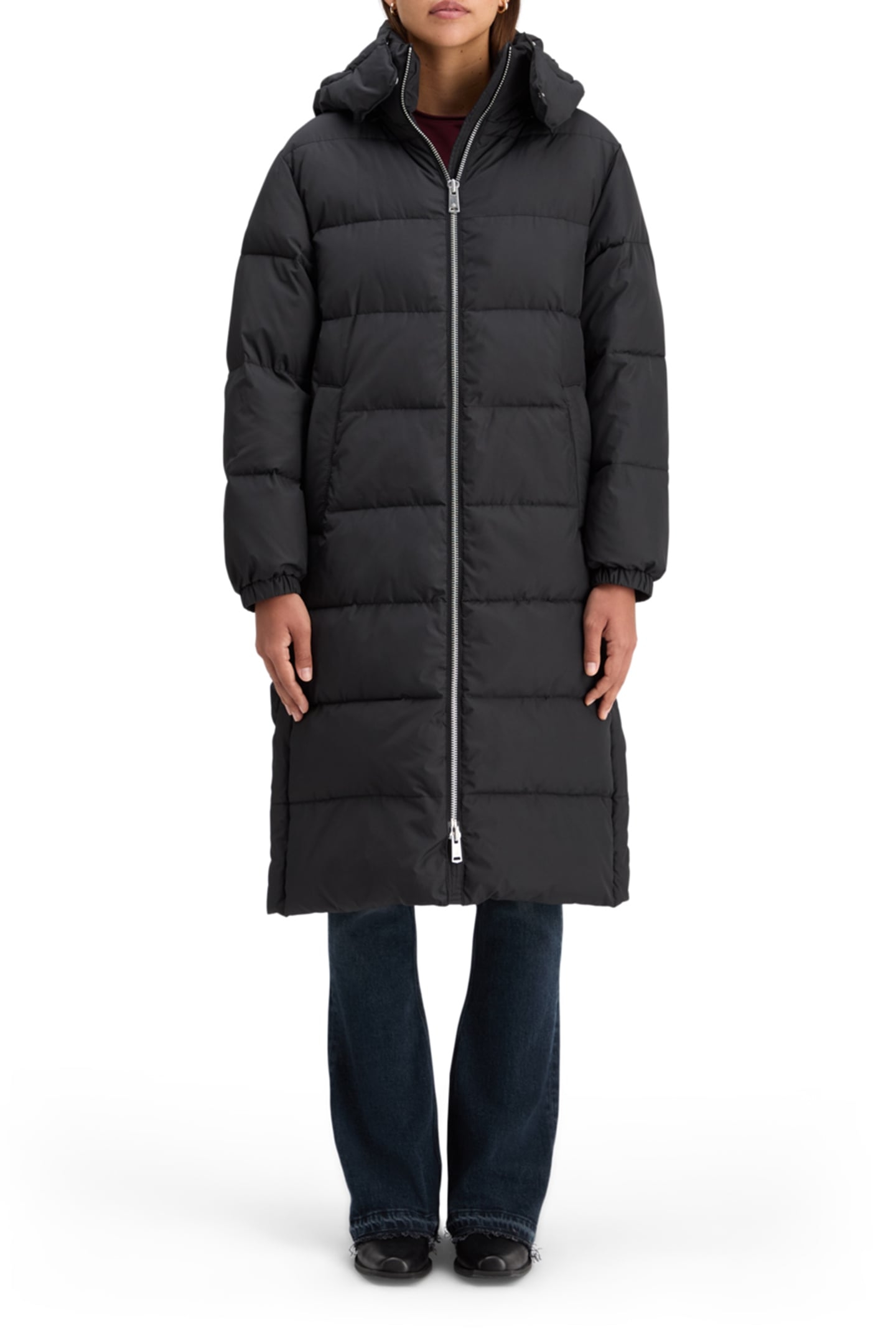 LONG LINE PUFFER EVENING BLACK 1