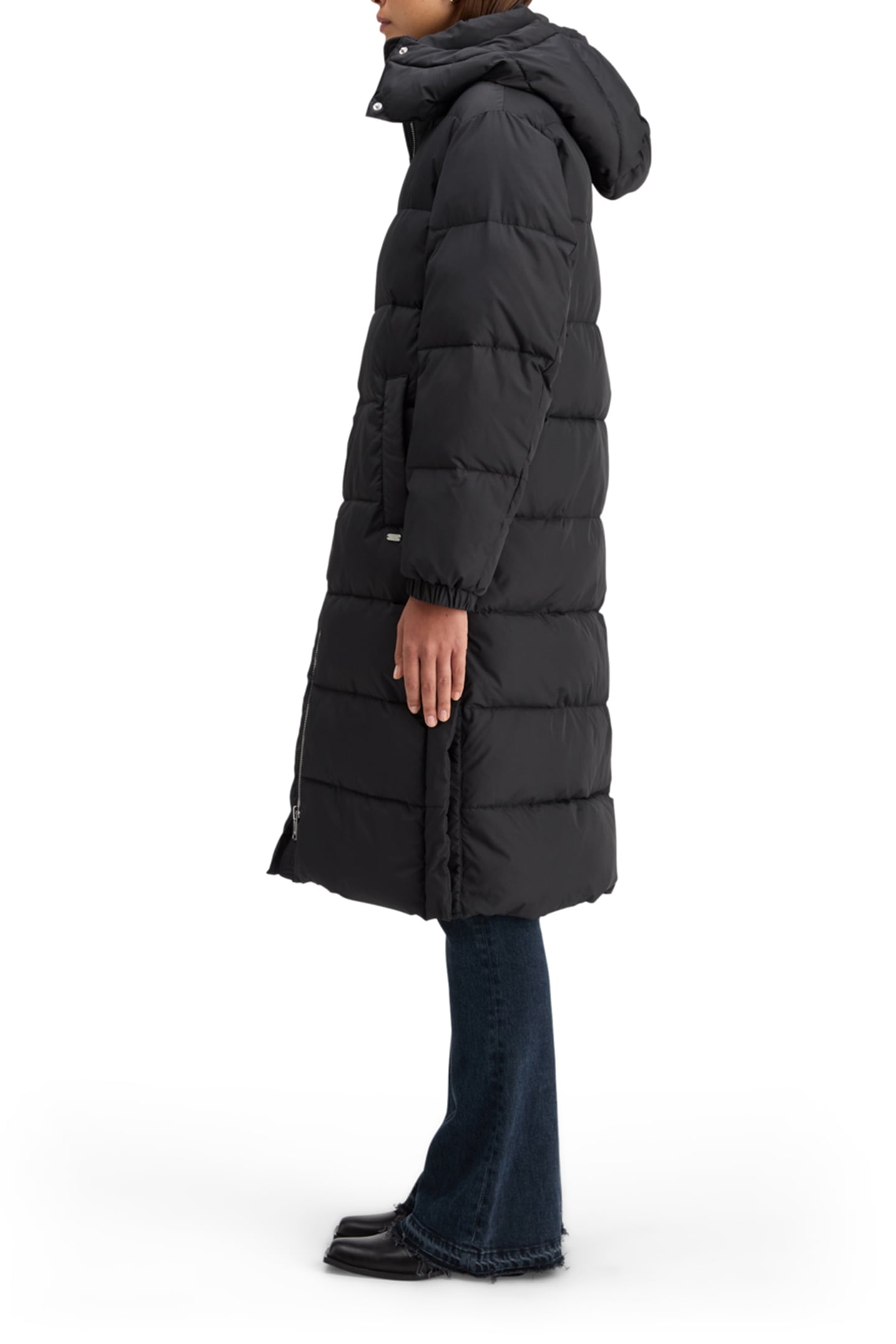 LONG LINE PUFFER EVENING BLACK 5