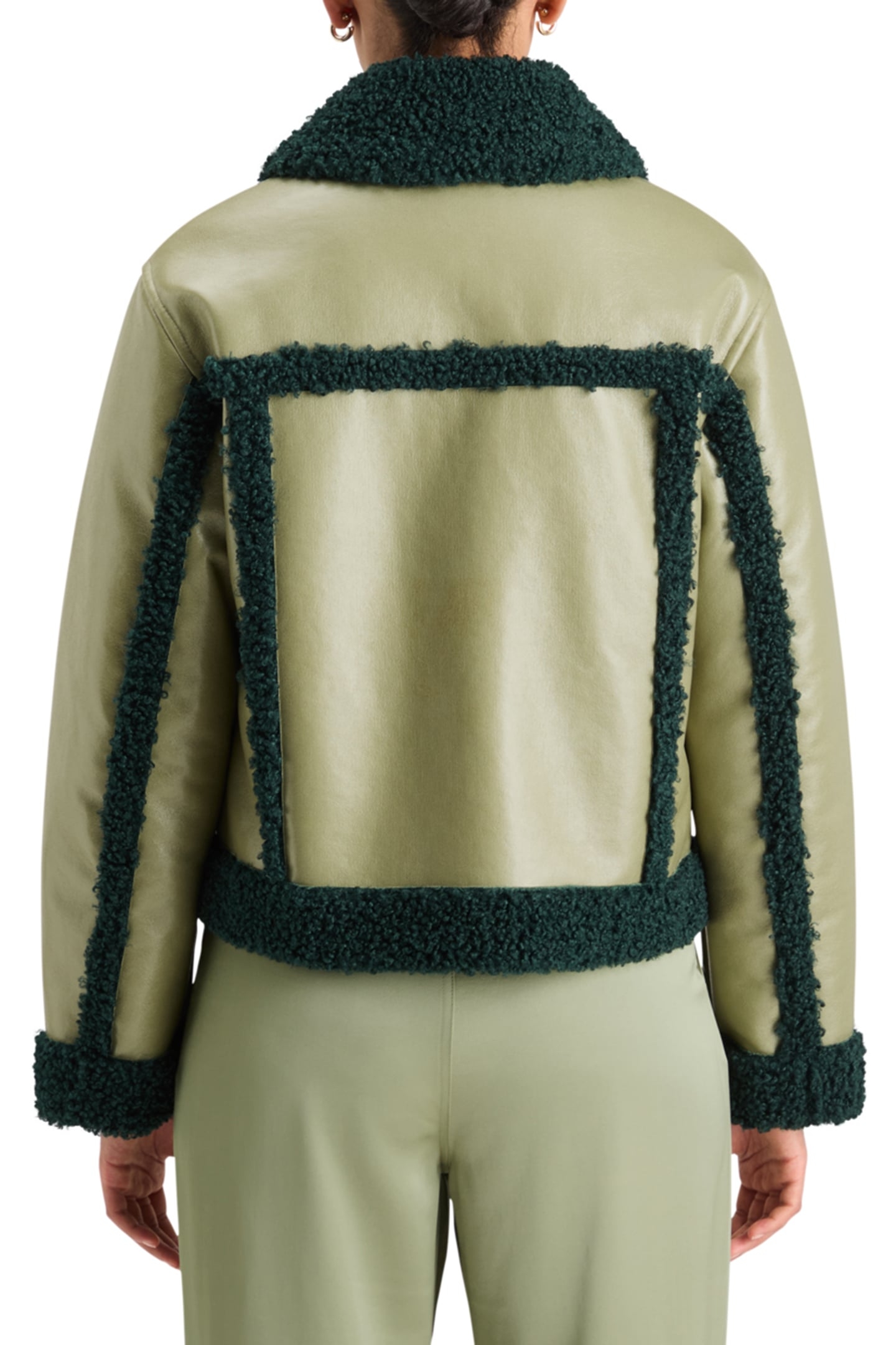 VINYL JACKET WASHED SAGE 2