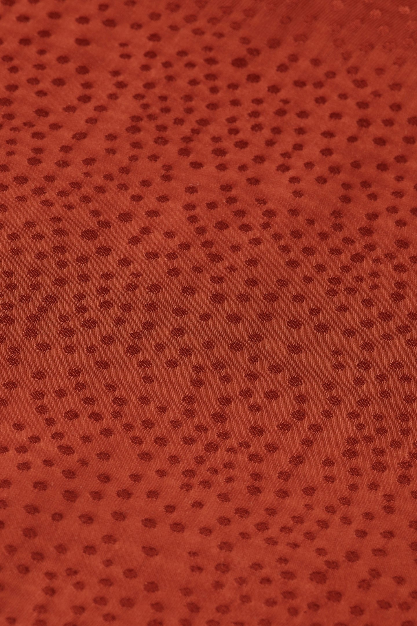 VISCOSE JACQUARD MIDI WRAP DRESS RUST 3