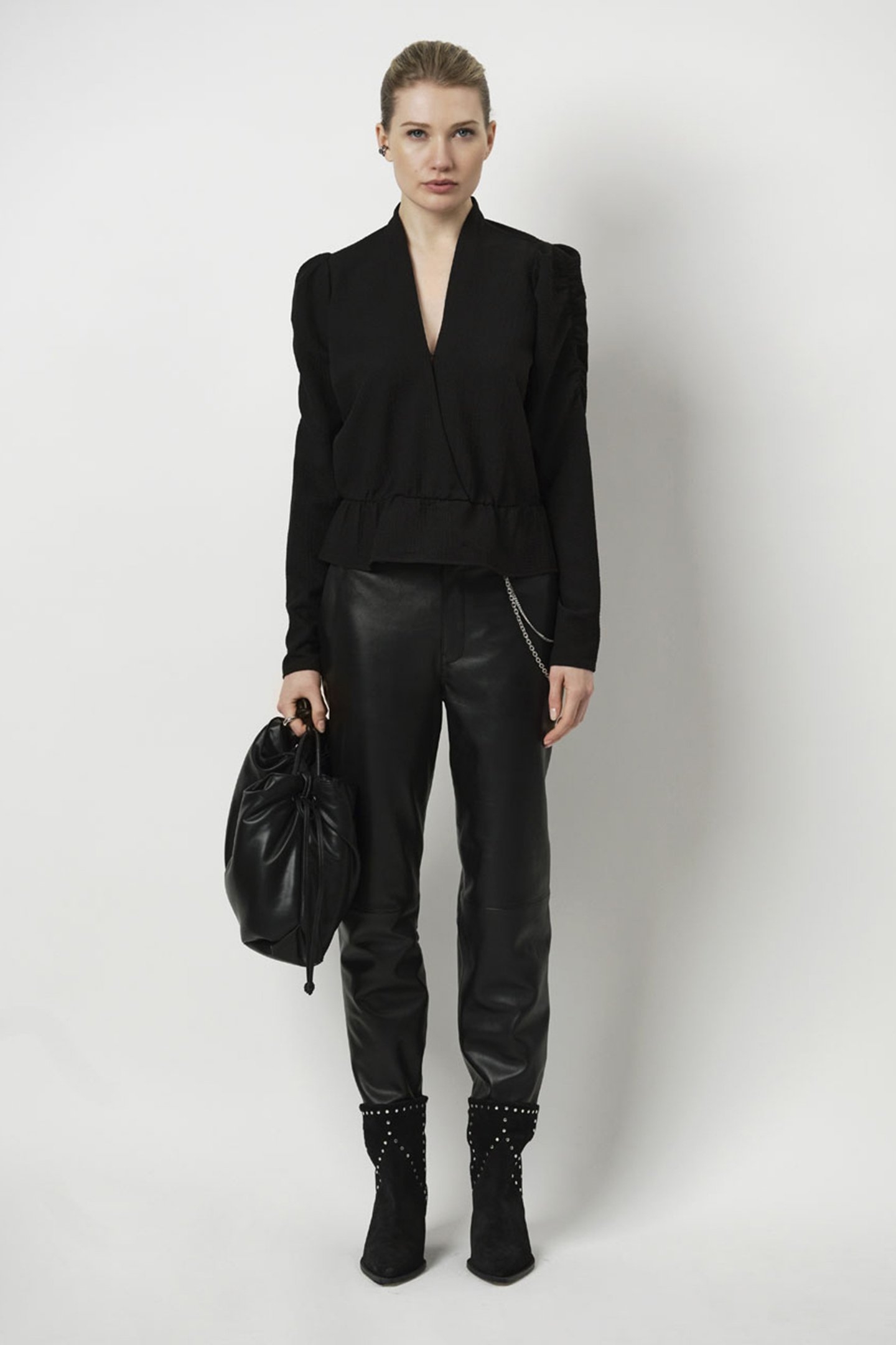 TRINITY PLEATED TOP RAVEN 1