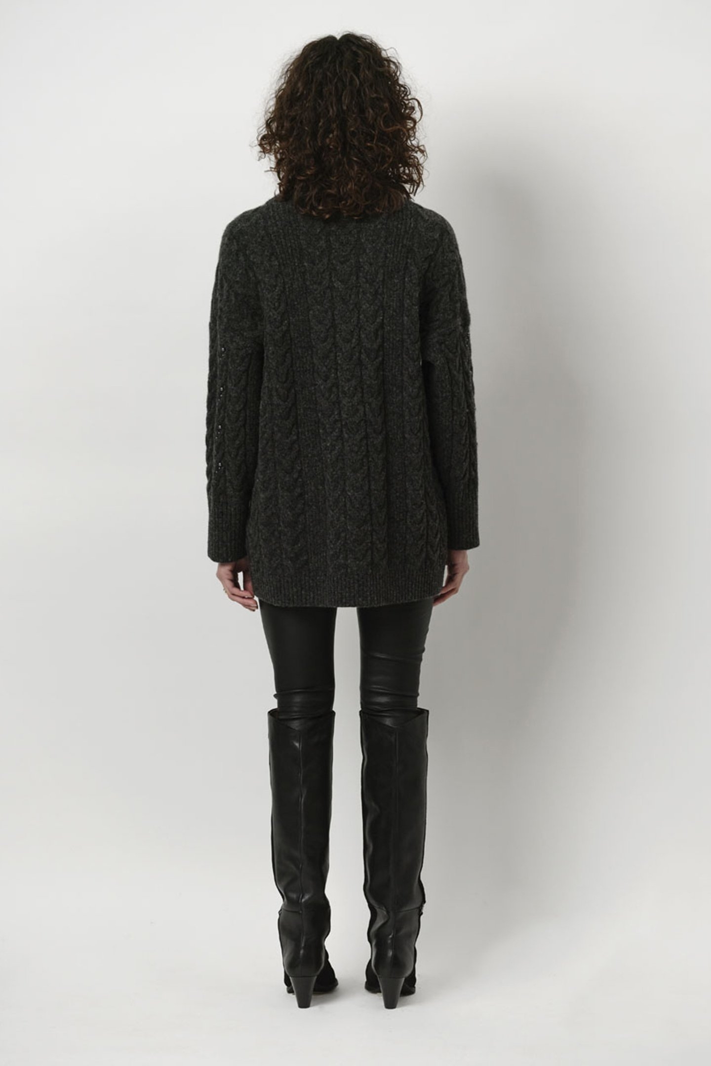 CROFT PEARL SWEATER GRAPHITE 2