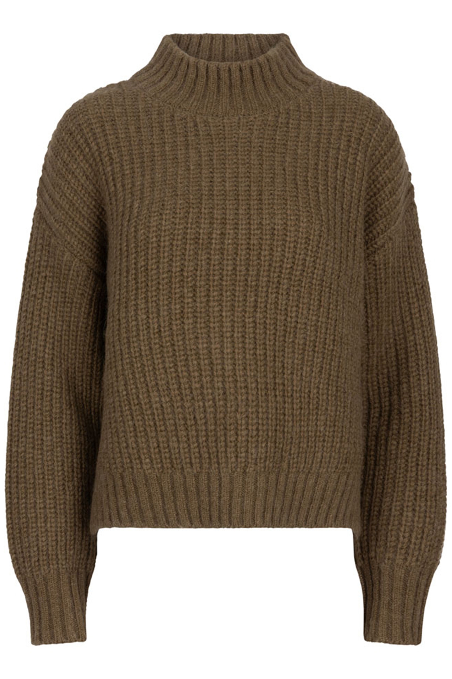 SINAI CROPPED TURTLE SWEATER EARTHY EVERGREEN 4