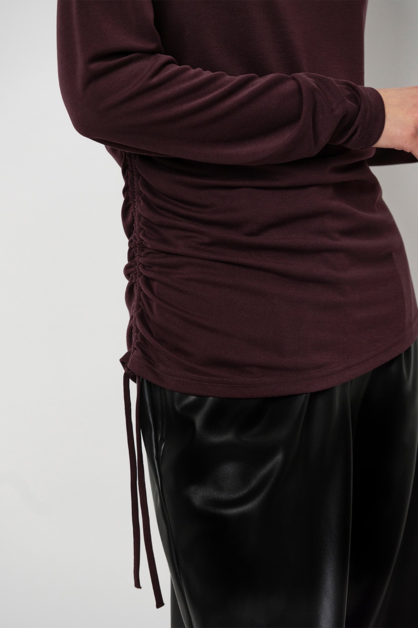 XYLON LONGSLEEVE TOP BORDEAUX PLUM 4