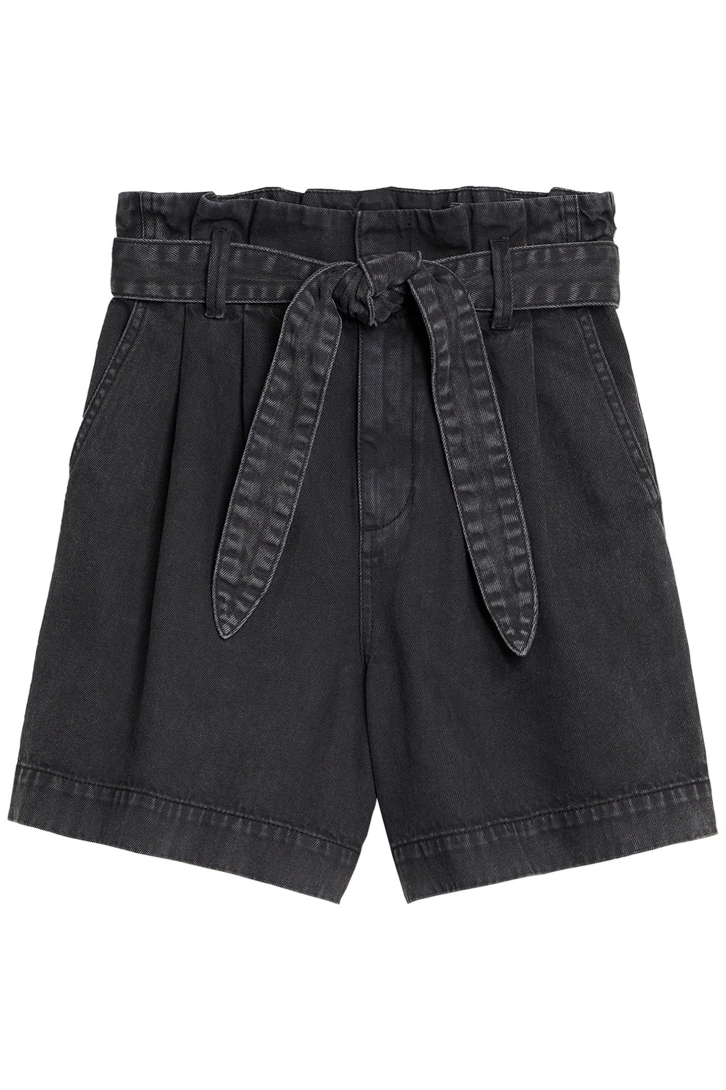 DENIM SHORTS WITH A COMFORTABLE WAIST WASHED BLACK 3