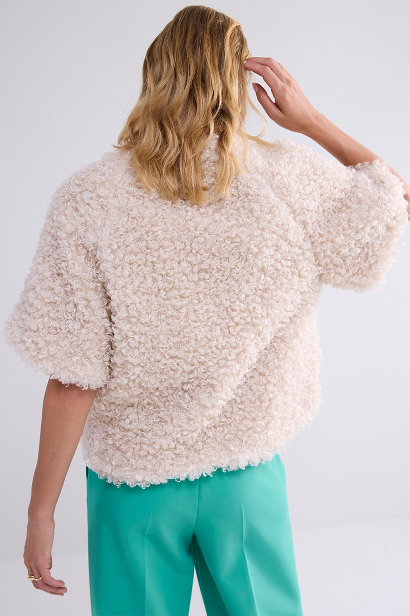 JACKET FAUX FUR IVORY 2