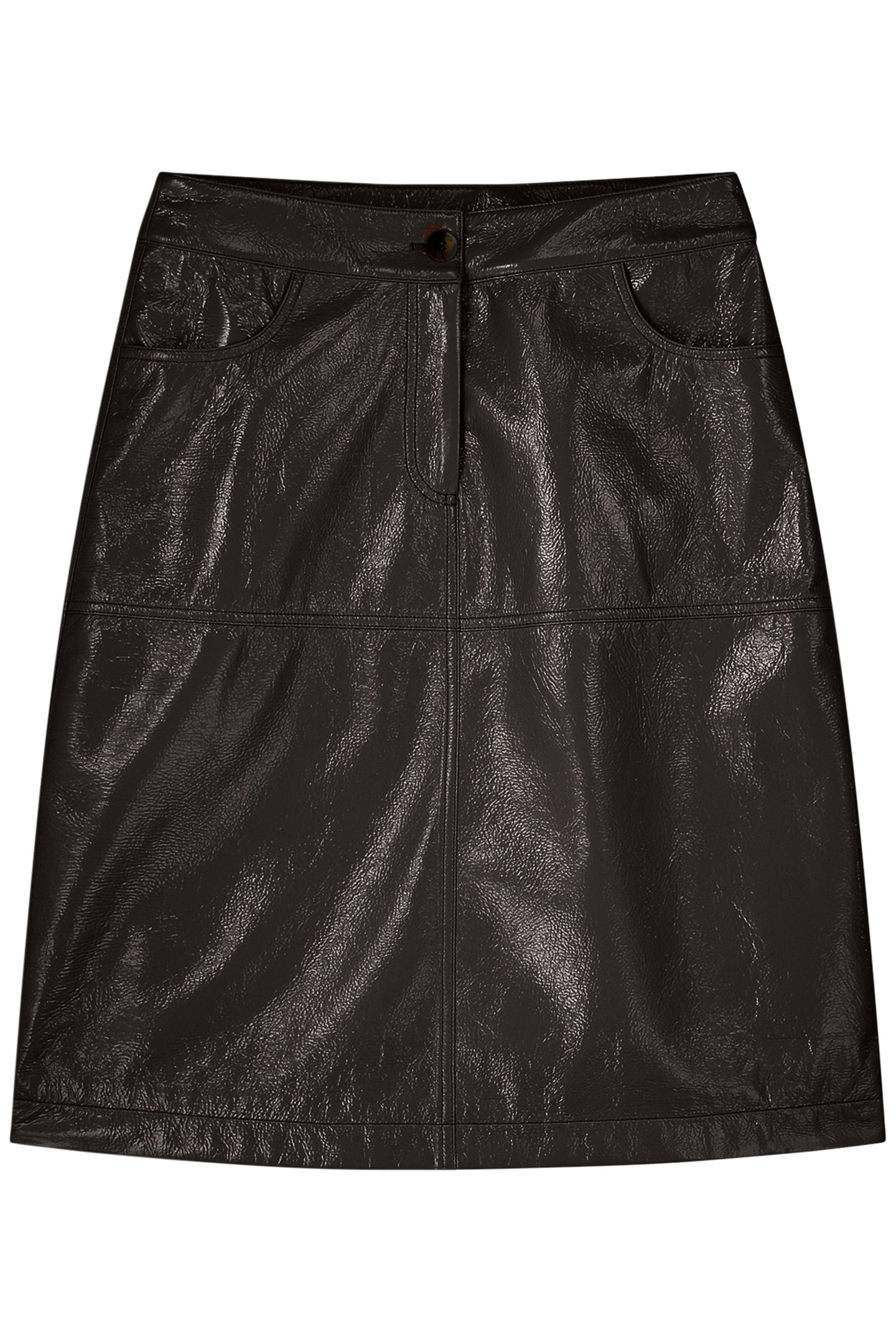 SKIRT LAQUE CHOCO 3