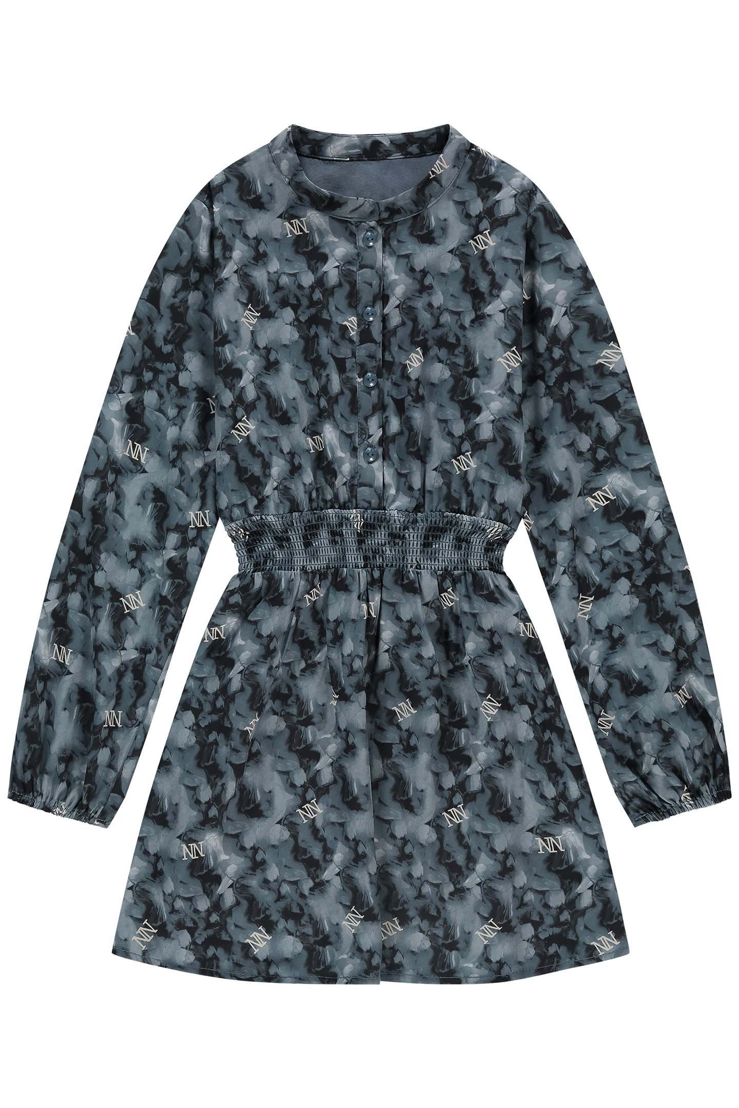 VONNE DRESS DUSTY BLUE 1